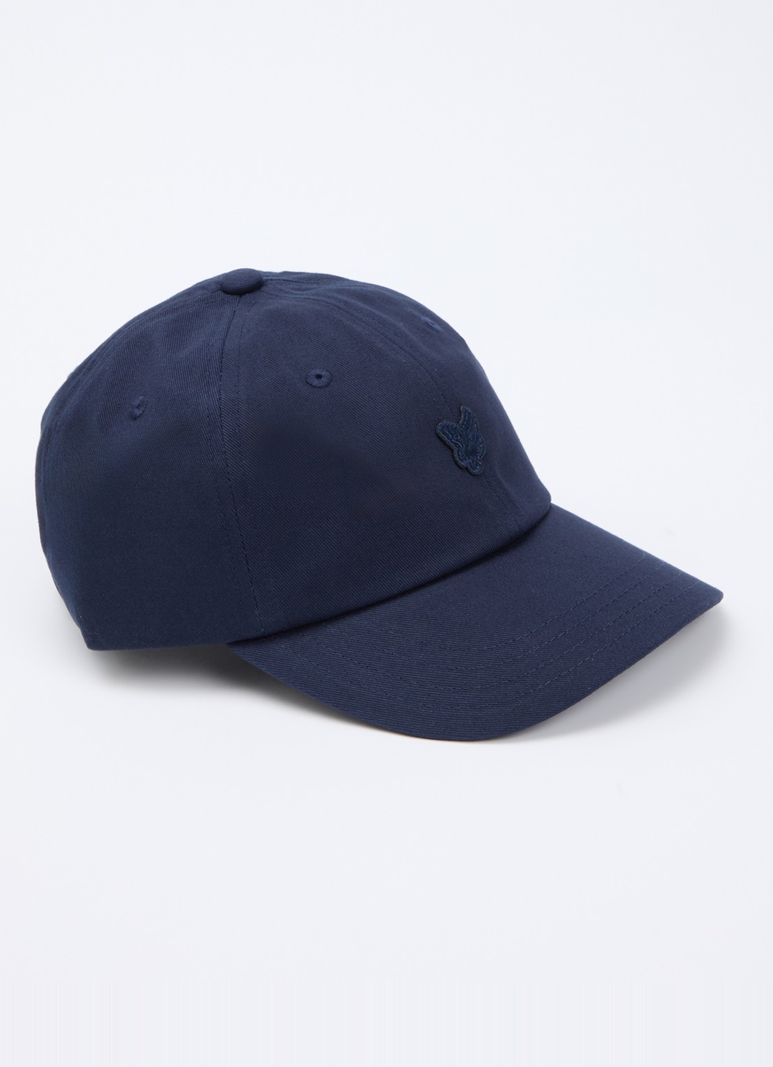 Lyle & Scott Pet met logoborduring - voorkant 2 donkerblauw