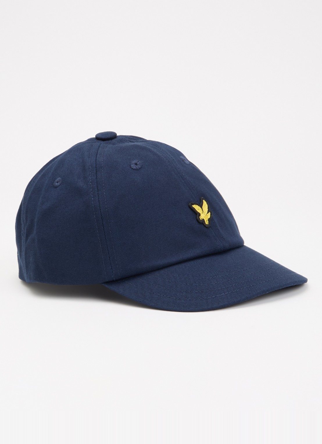 Lyle & Scott Pet met logoborduring - voorkant 2 donkerblauw