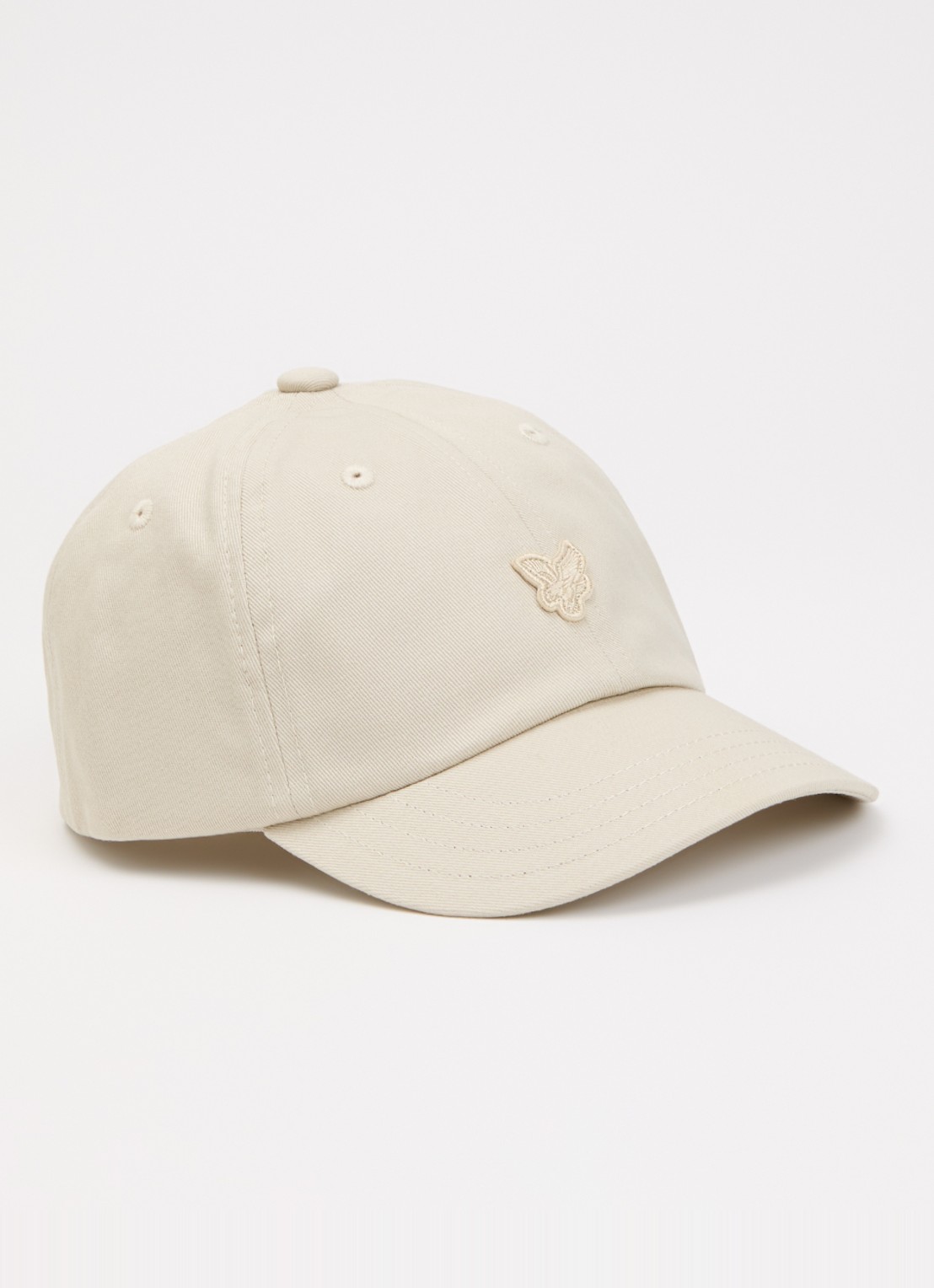 Lyle & Scott Pet met logoborduring - voorkant 2 beige