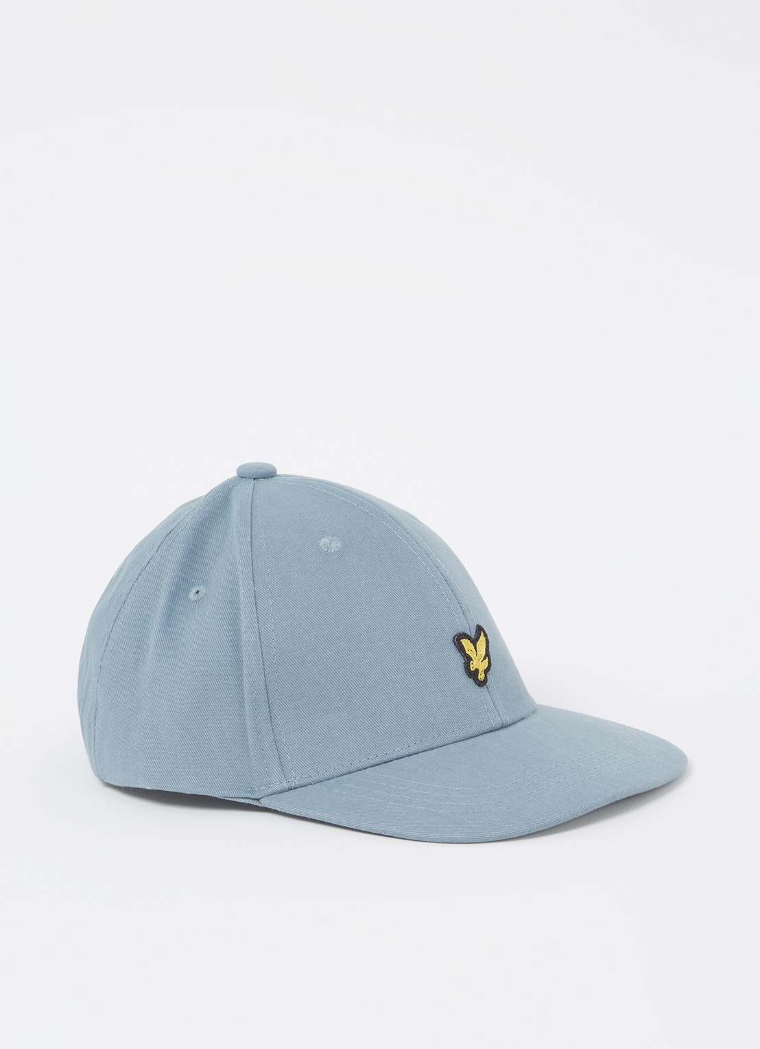 Lyle & Scott Pet met logoborduring  - voorkant blauwgrijs