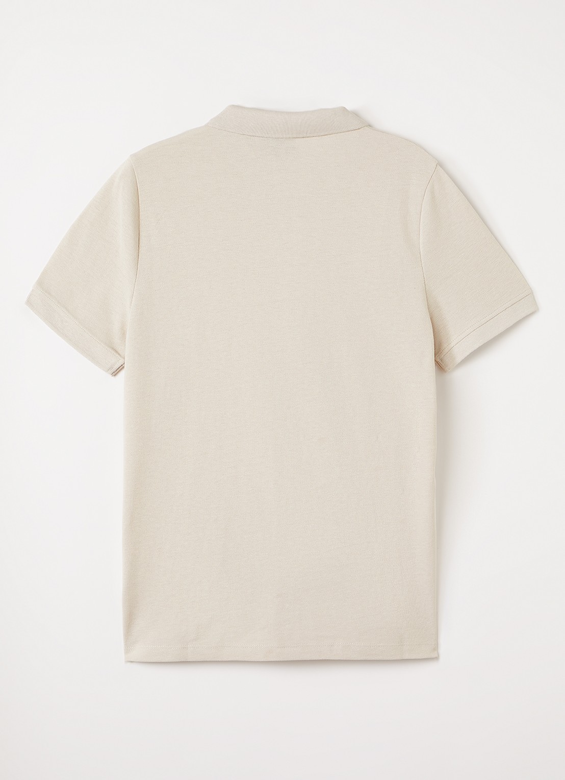 Lyle & Scott Polo in linnenblend - voorkant 2 beige