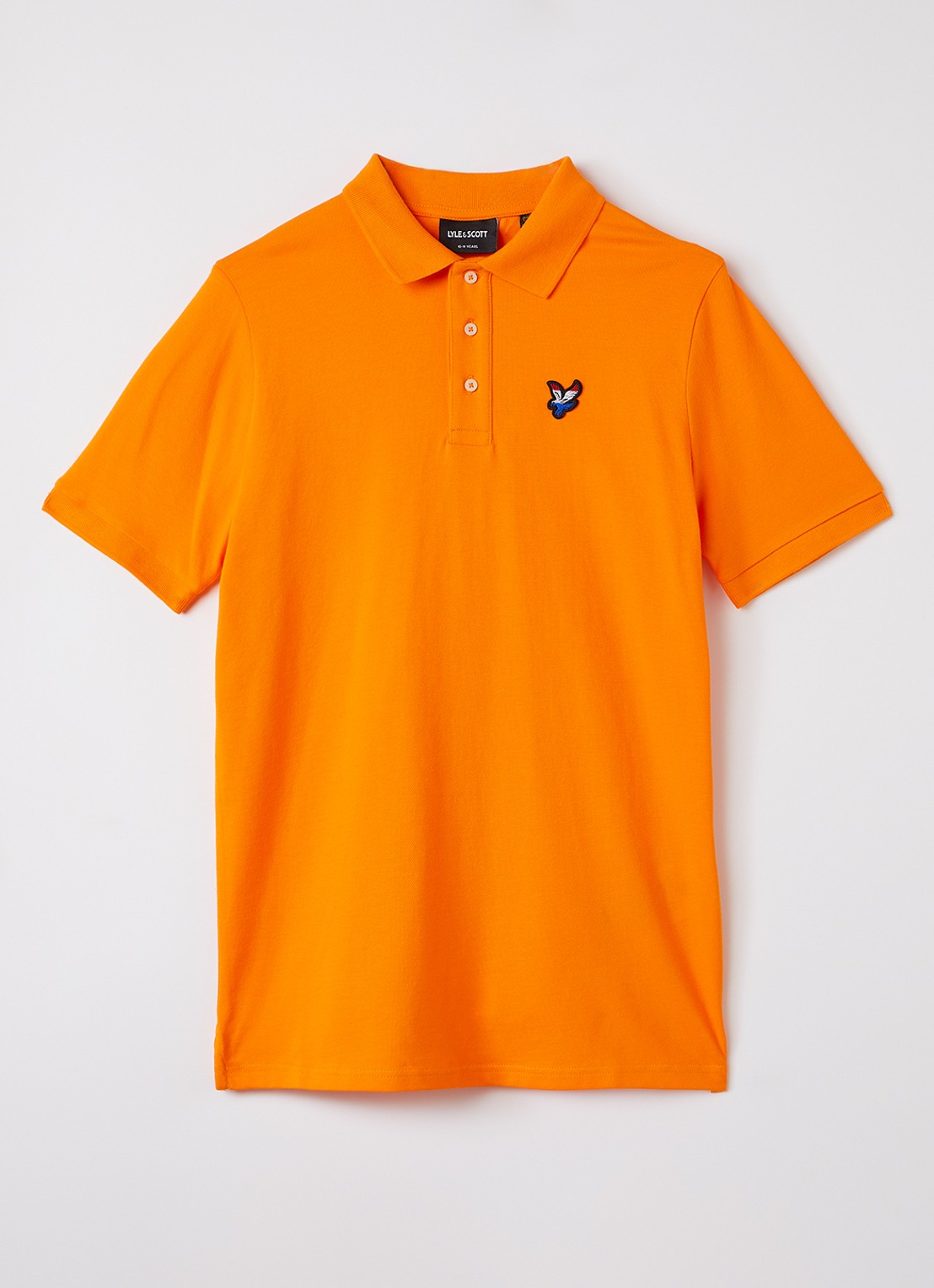 Lyle & Scott Polo met logo - voorkant orange