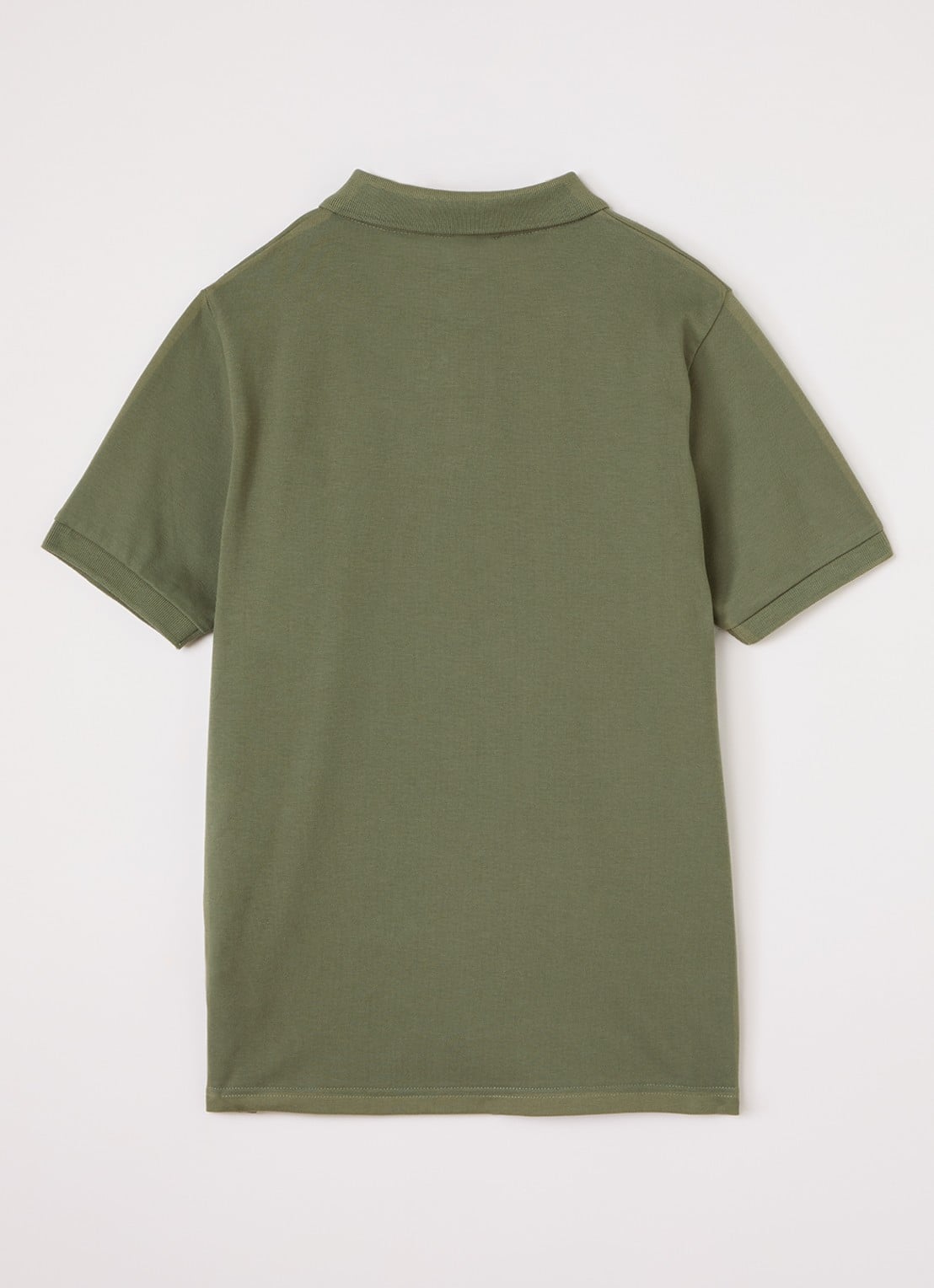 Lyle & Scott Polo met logoborduring - voorkant 2 legergroen