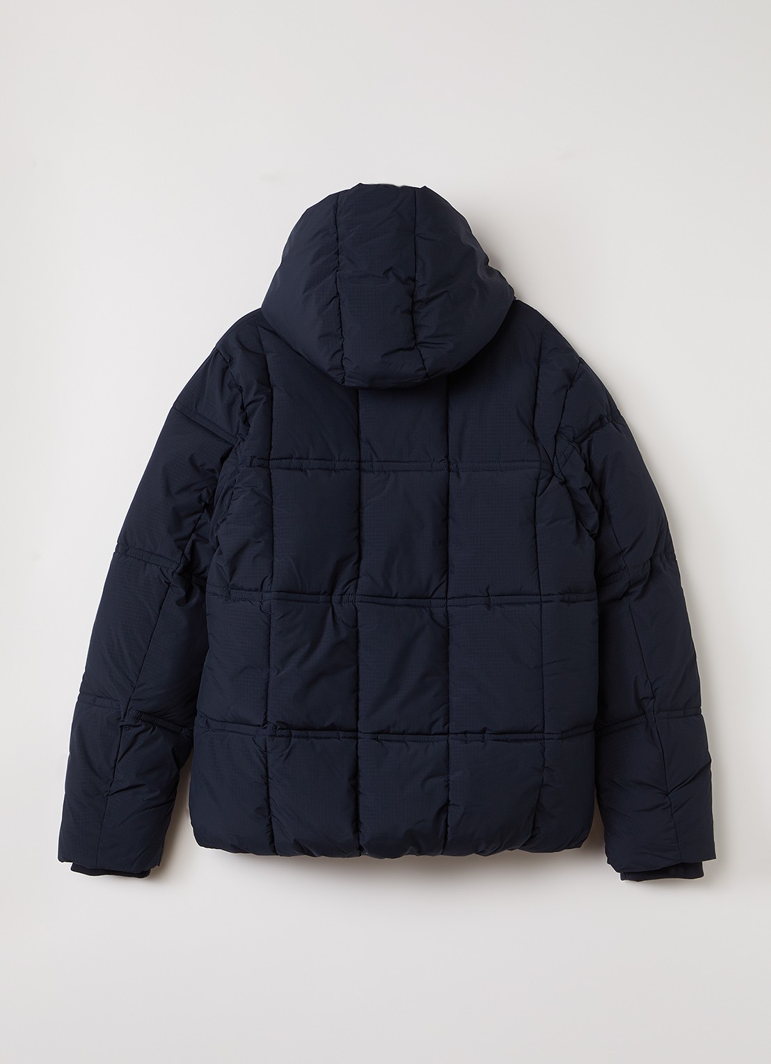 Lyle & Scott Puffer jack met ritszakken - achterkant donkerblauw