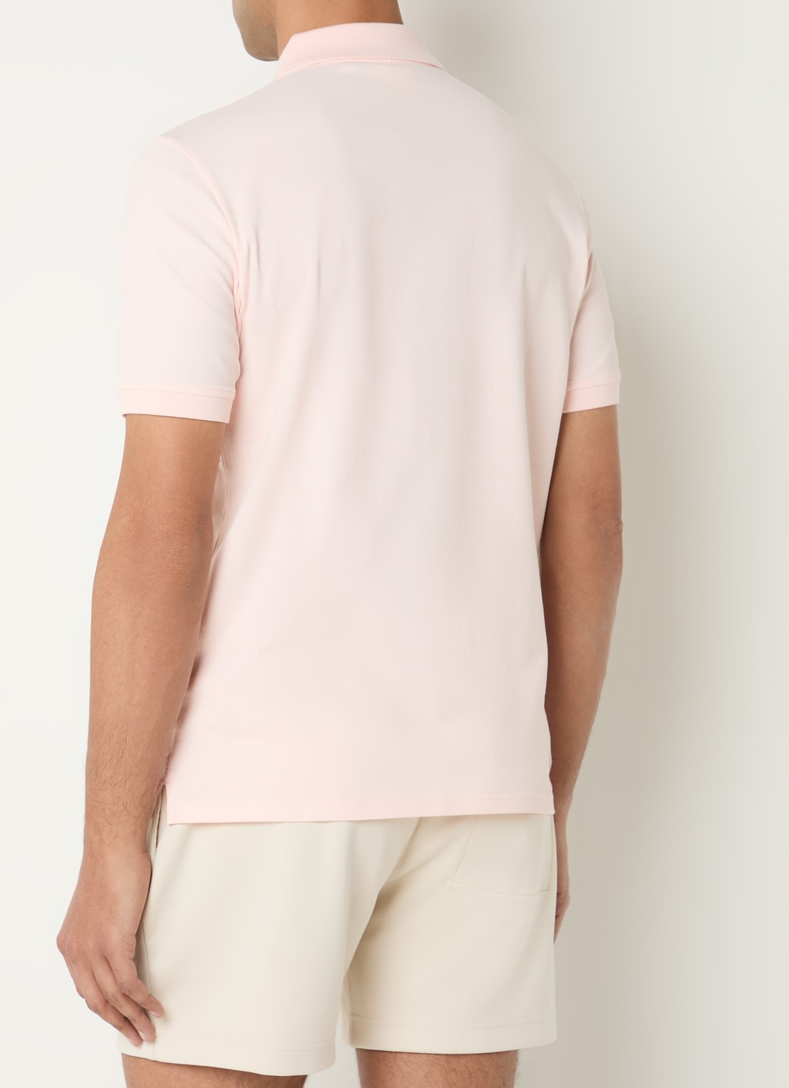 Lyle & Scott Regular fit polo met logo - achterkant 3 lichtroze