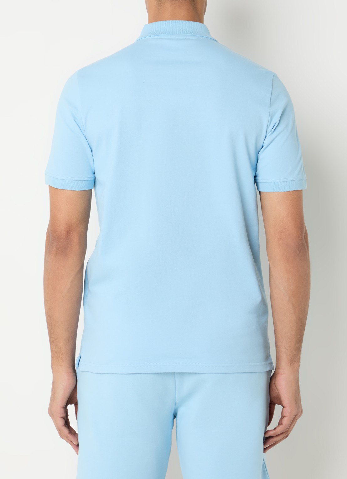 Lyle & Scott Regular fit polo met logo - achterkant 4 blauw