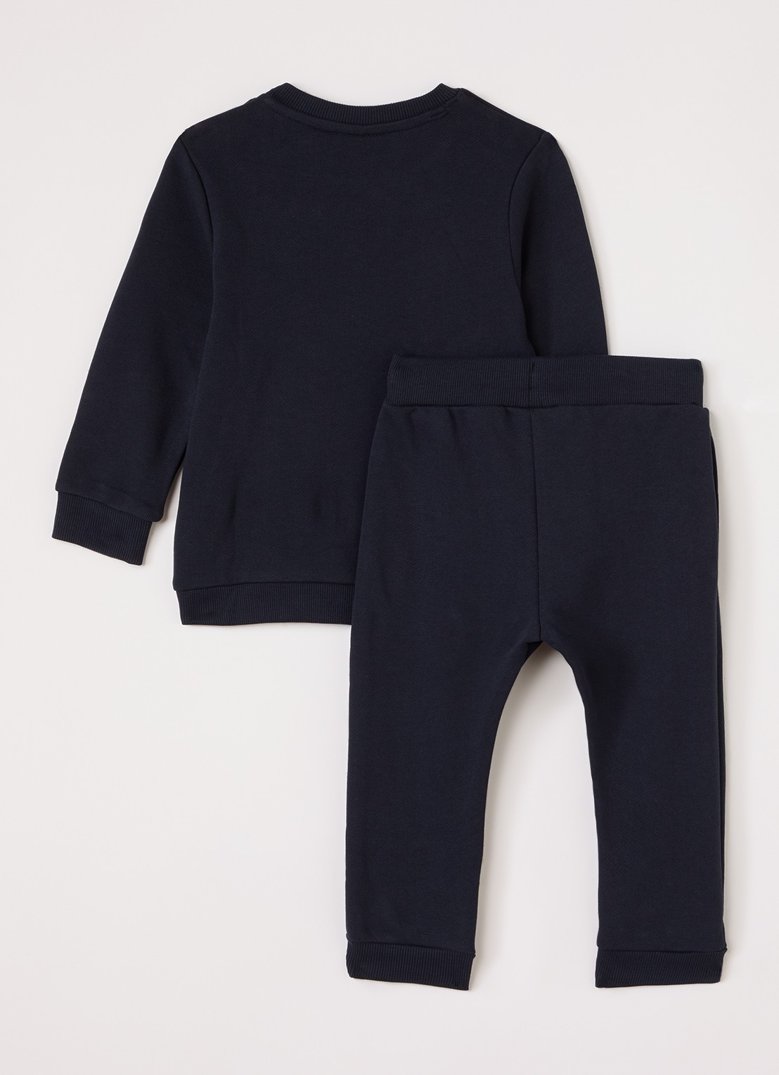 Lyle & Scott Set van sweater met joggingbroek 2-delig - voorkant 2 donkerblauw