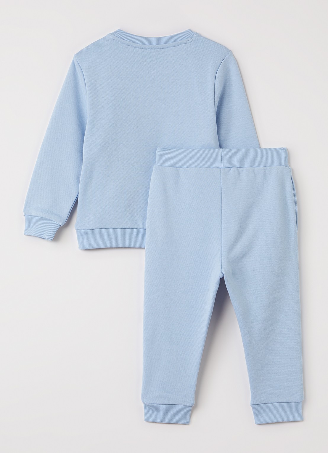 Lyle & Scott Set van sweater met joggingbroek 2-delig - voorkant 2 lichtblauw