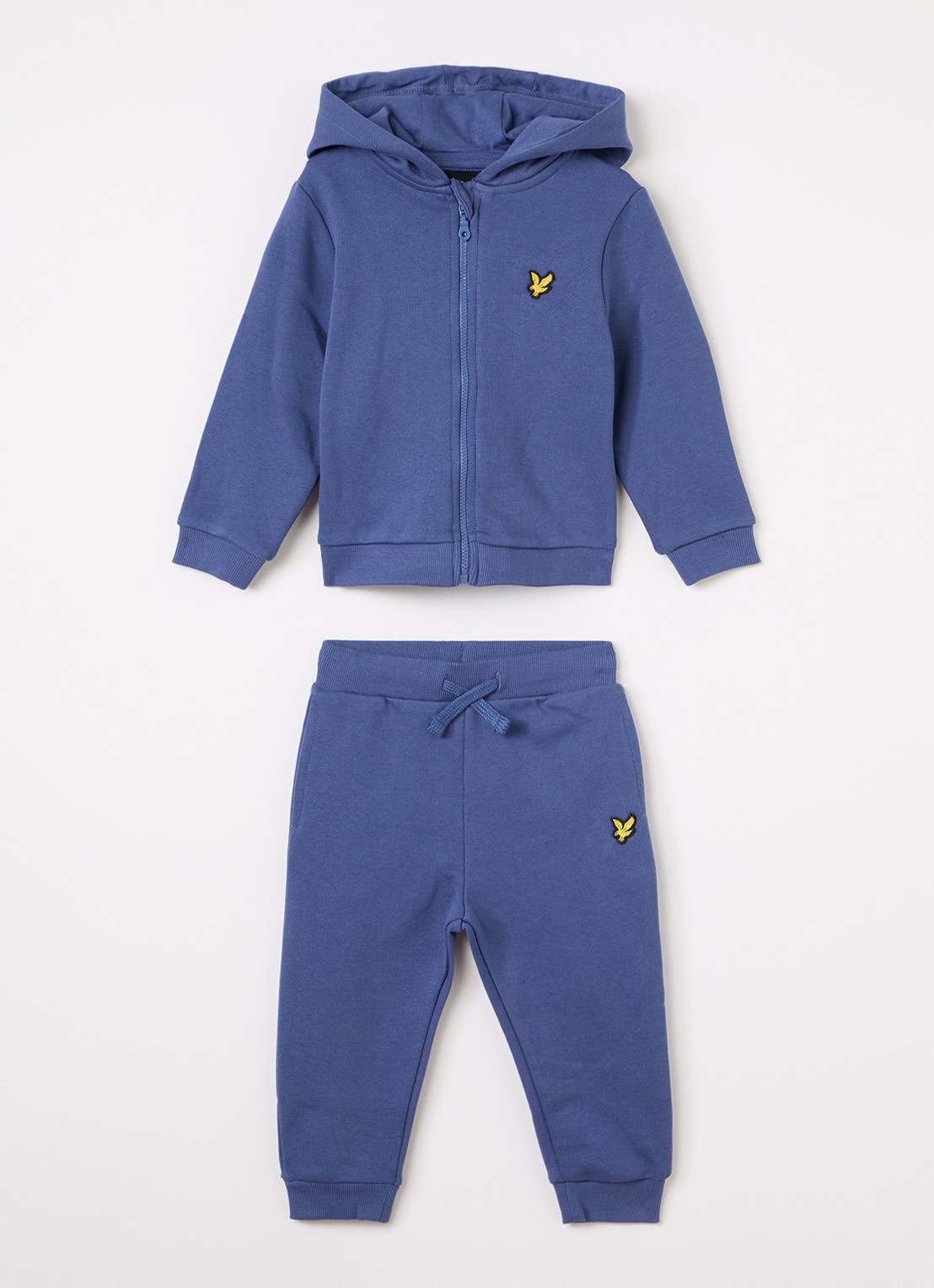 Lyle & Scott Set van sweatvest en joggingbroek 2-delig - voorkant petrol