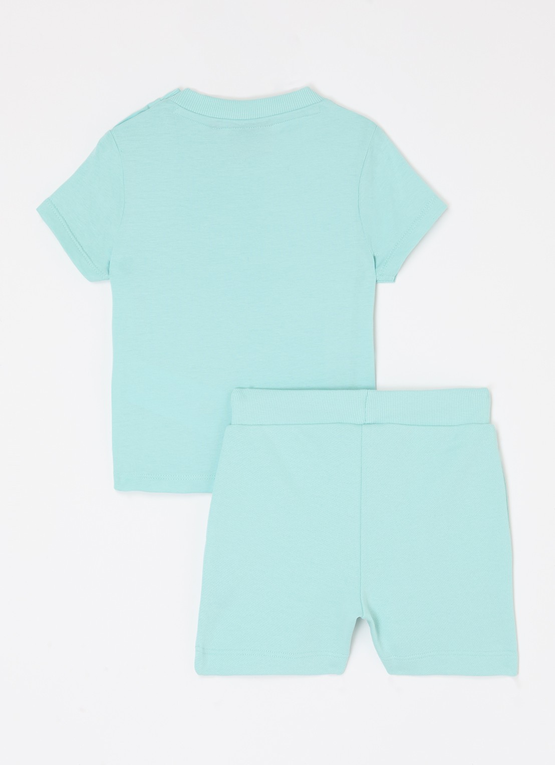 Lyle & Scott Set van T-shirt met korte joggingbroek 2-delig - voorkant 2 mint