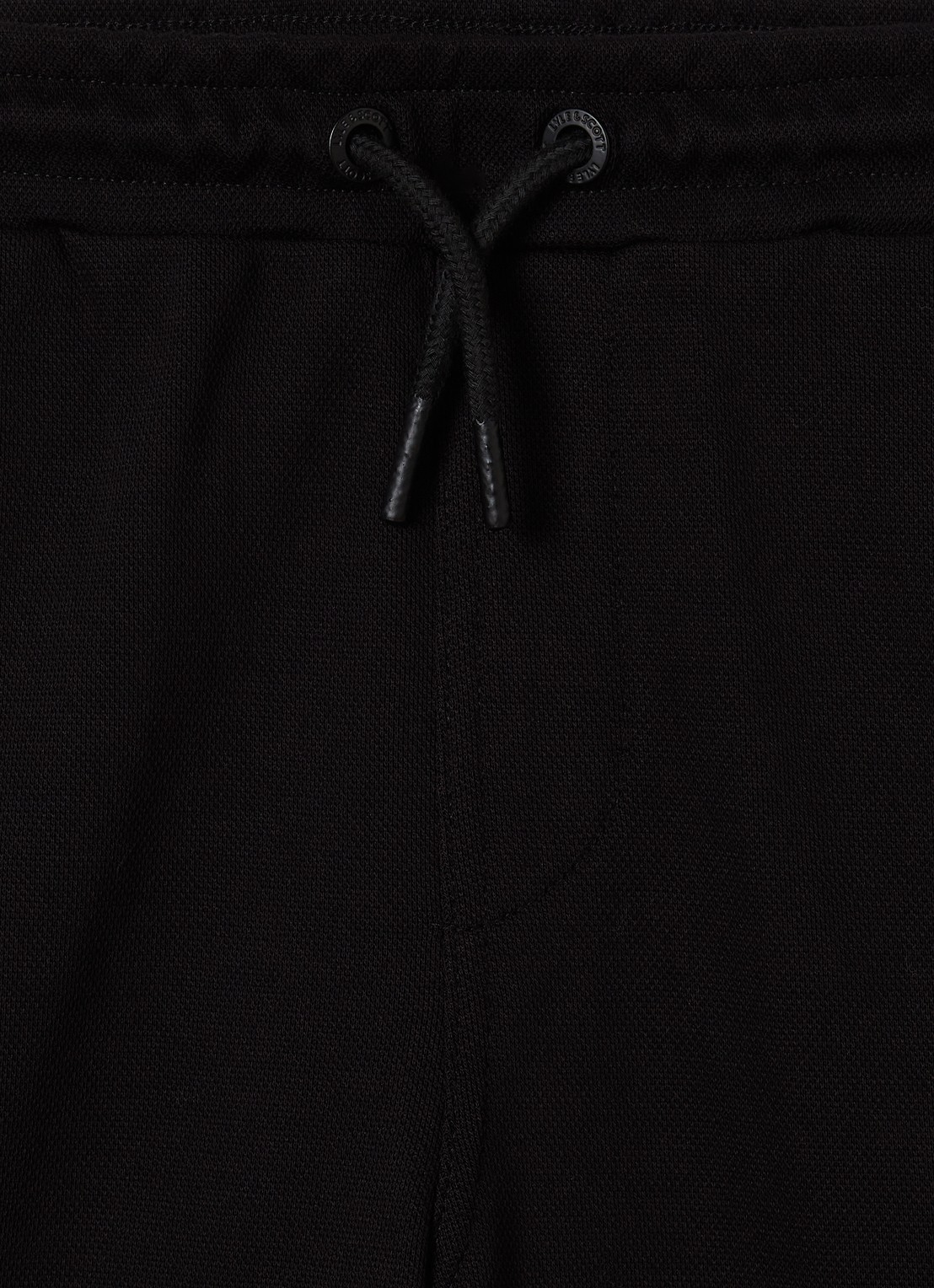 Lyle & Scott Straight fit korte broek met logo en ritszakken - detail 3 zwart