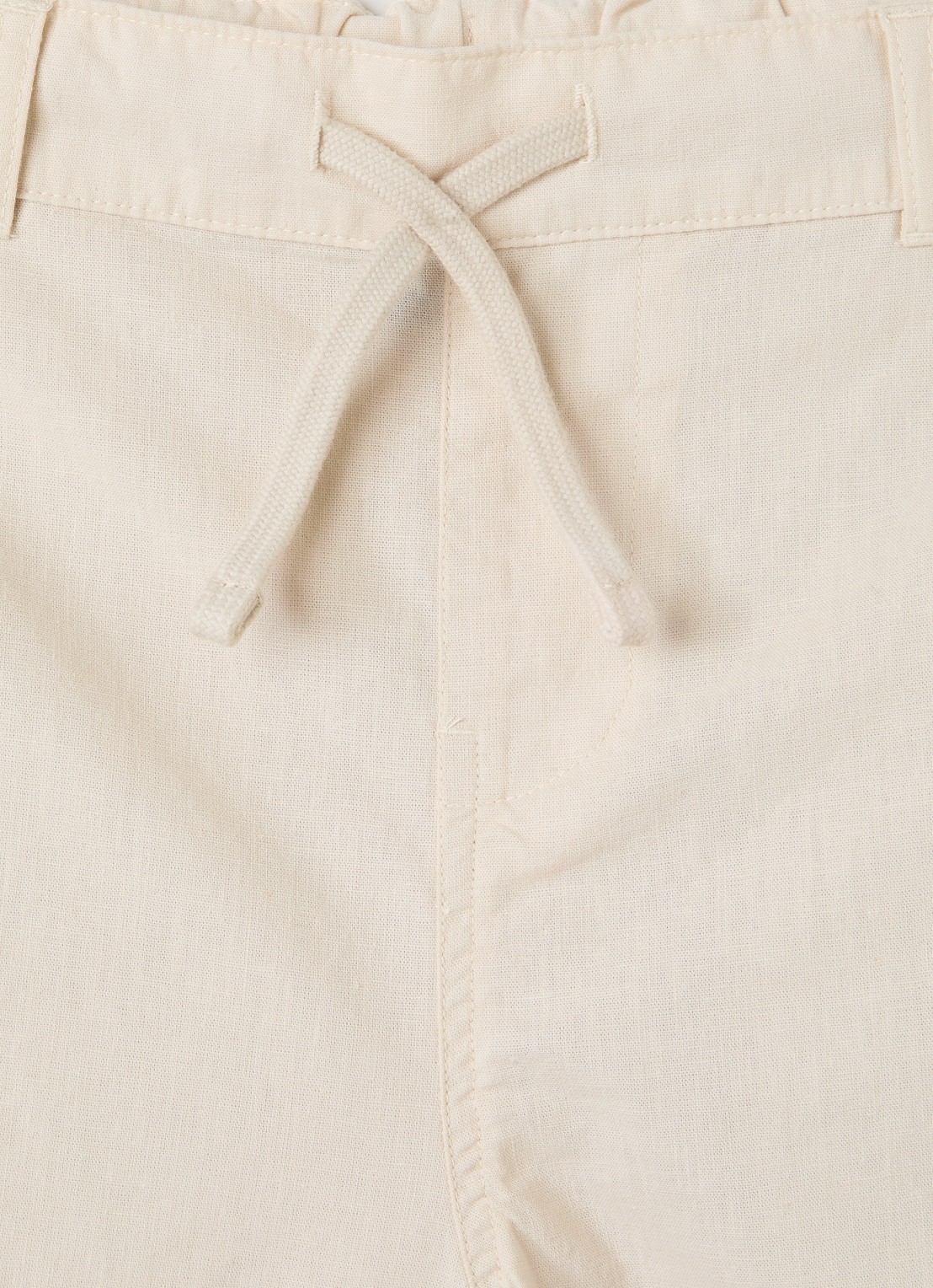 Lyle & Scott Straight fit korte broek - detail beige