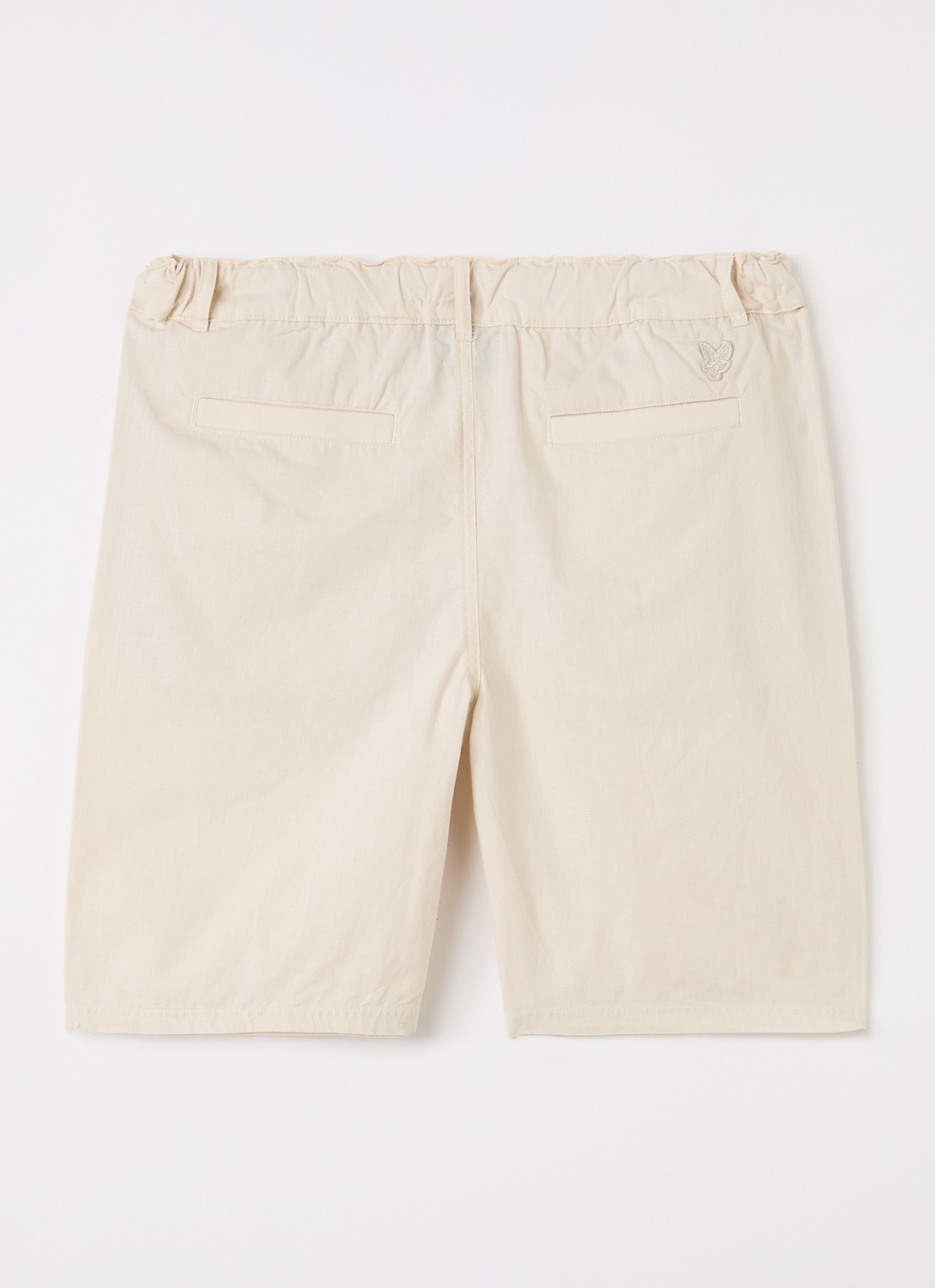 Lyle & Scott Straight fit korte broek - voorkant 4 beige