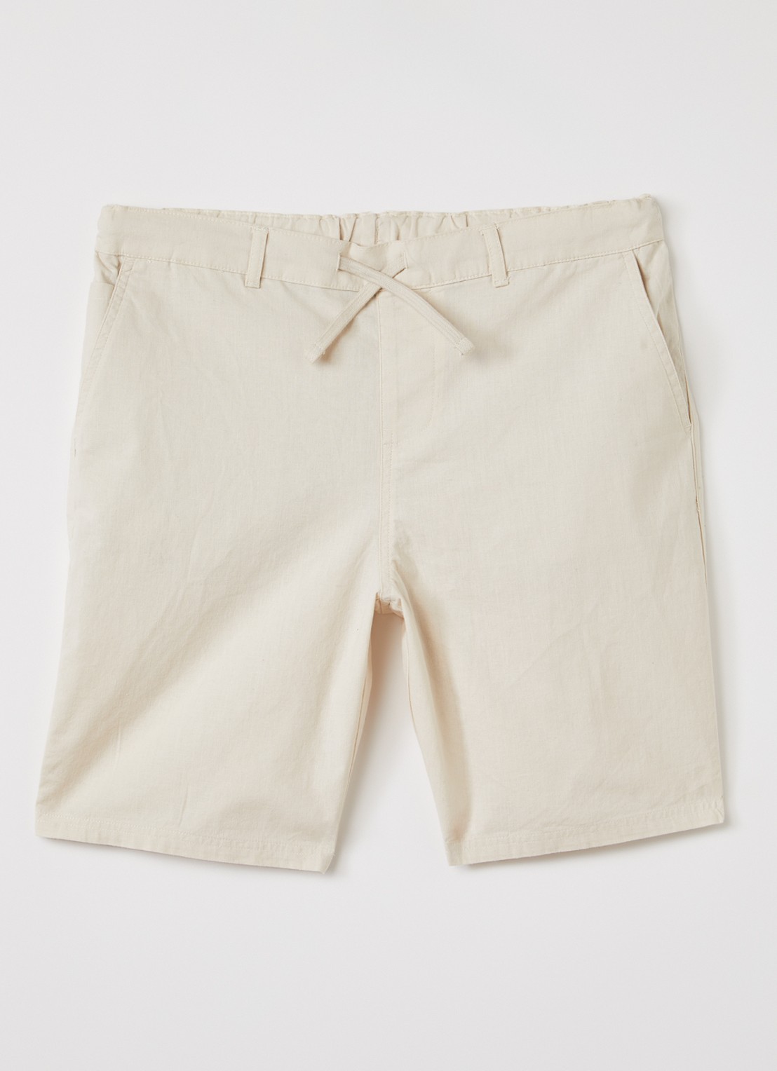 Lyle & Scott Straight fit korte broek - voorkant 5 beige
