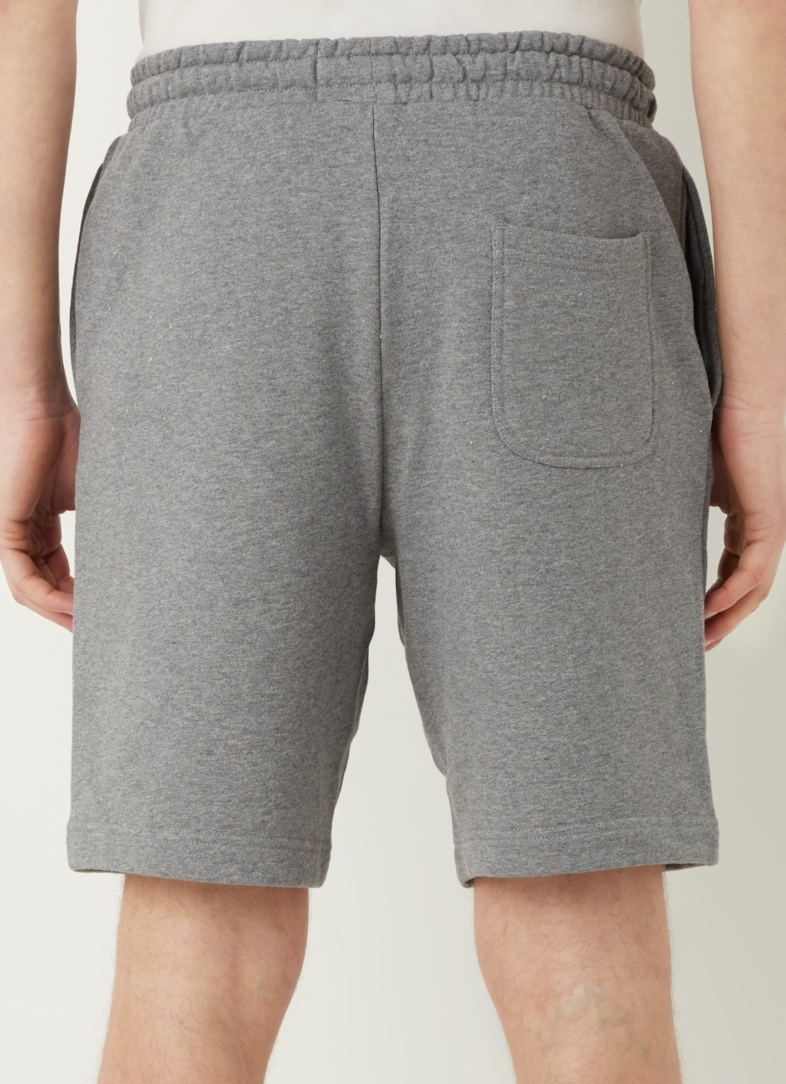 Lyle & Scott Straight fit korte joggingbroek van  katoen met logo  - achterkant 4 grijsmele