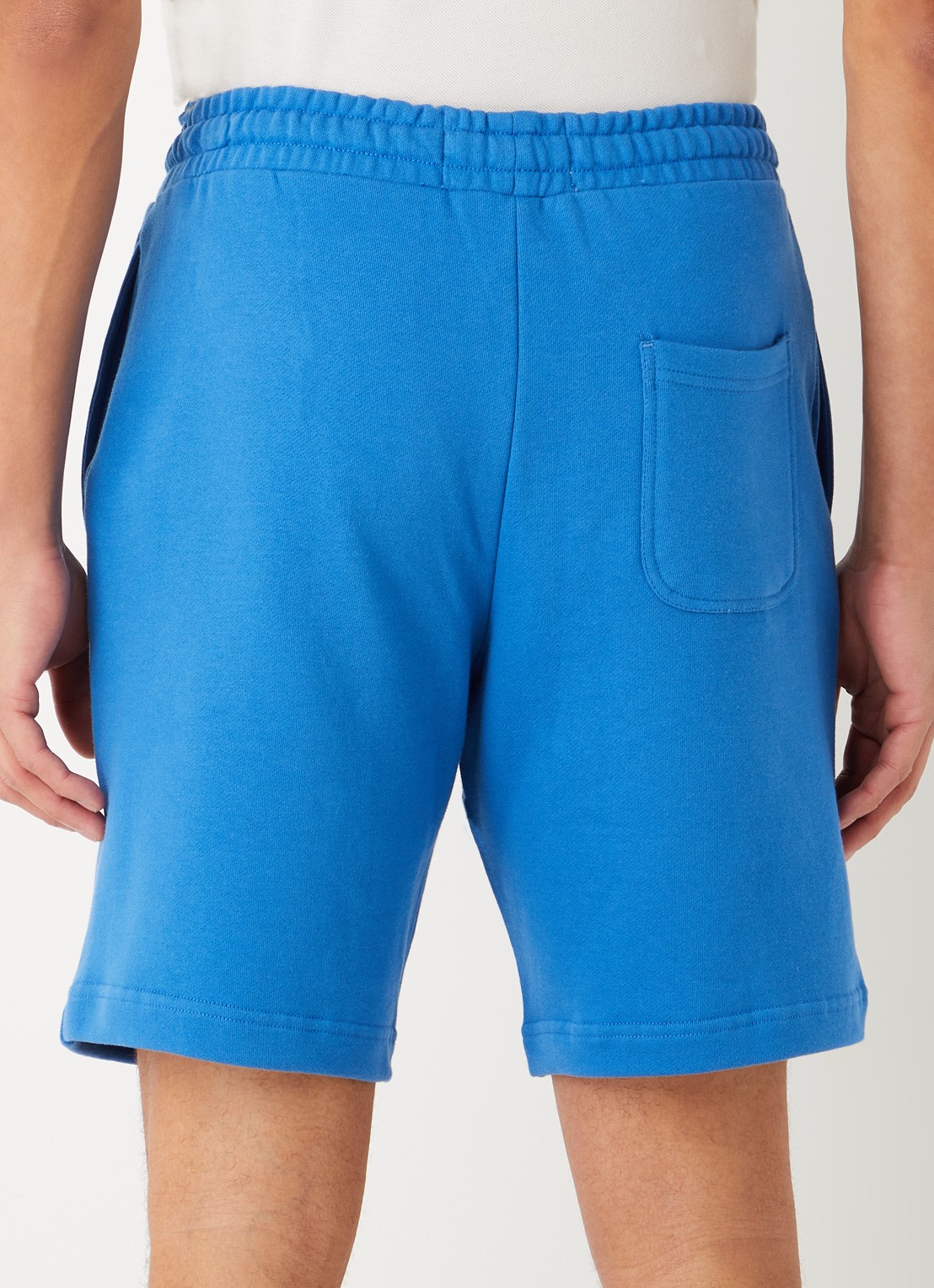 Lyle & Scott Straight fit korte joggingbroek van  katoen met logo  - achterkant 2 blauw