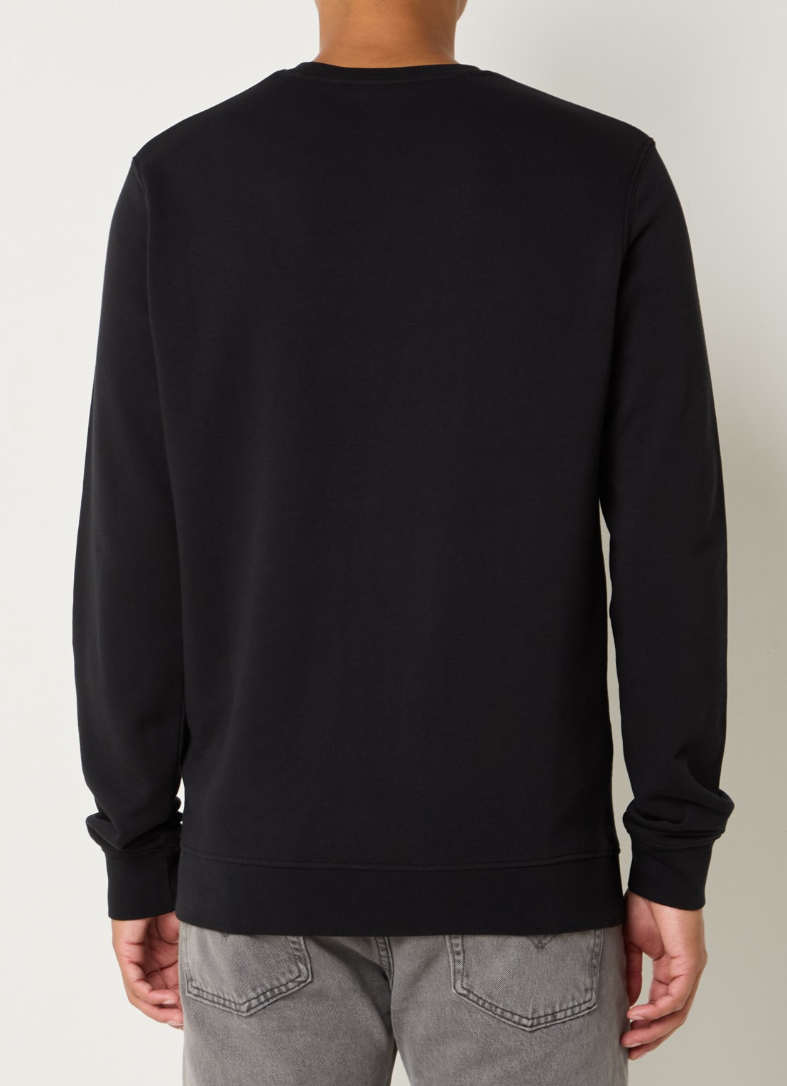 Lyle & Scott Sweater met logo - achterkant 3 zwart