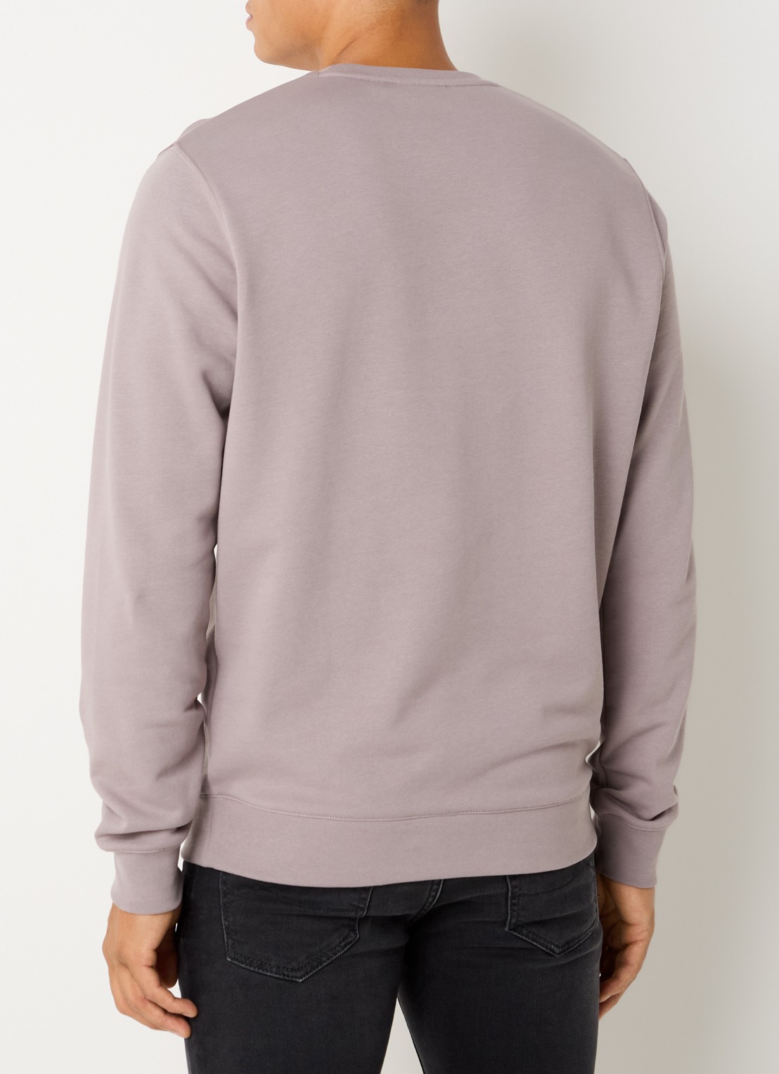 Lyle & Scott Sweater met logo - achterkant 4 donkerbeige