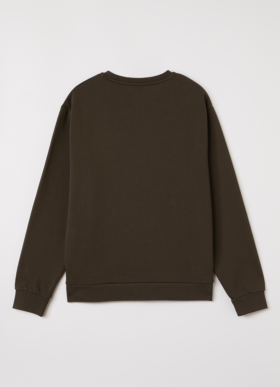 Lyle & Scott Sweater met logo - voorkant 2 donkerbruin