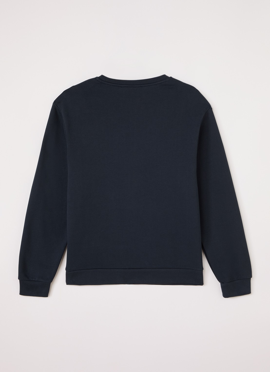 Lyle & Scott Sweater met logo - voorkant 3 donkerblauw