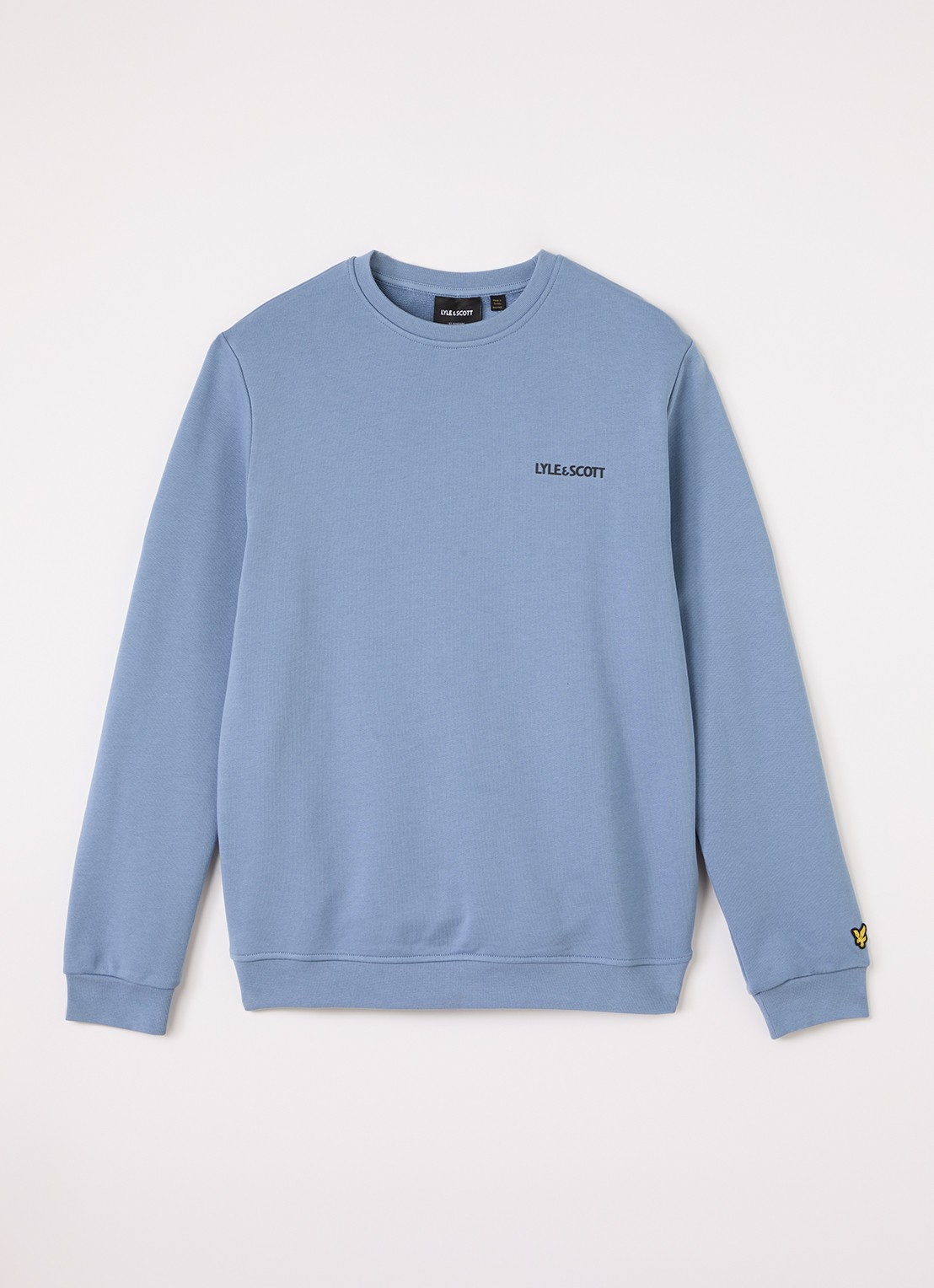 Lyle & Scott Sweater met logo - voorkant blauw