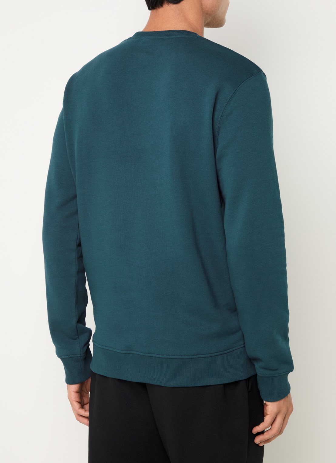 Lyle & Scott Sweater met logoborduring - achterkant 2 petrol