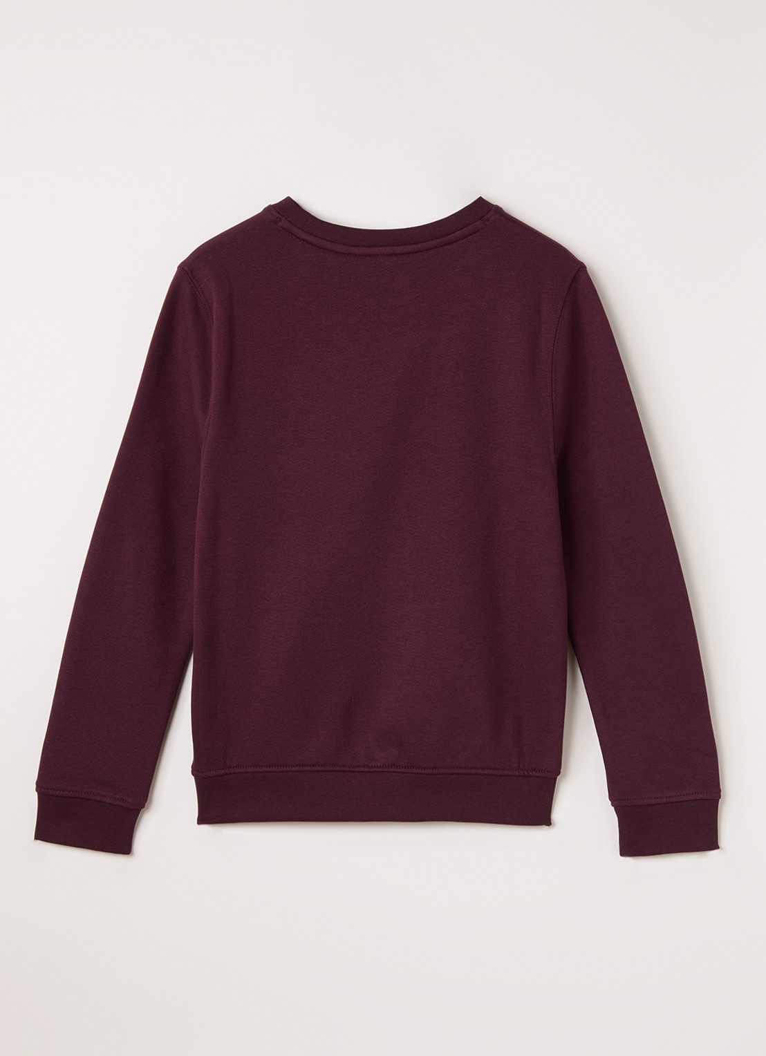 Lyle & Scott Sweater met logoborduring - voorkant 2 bordeauxrood