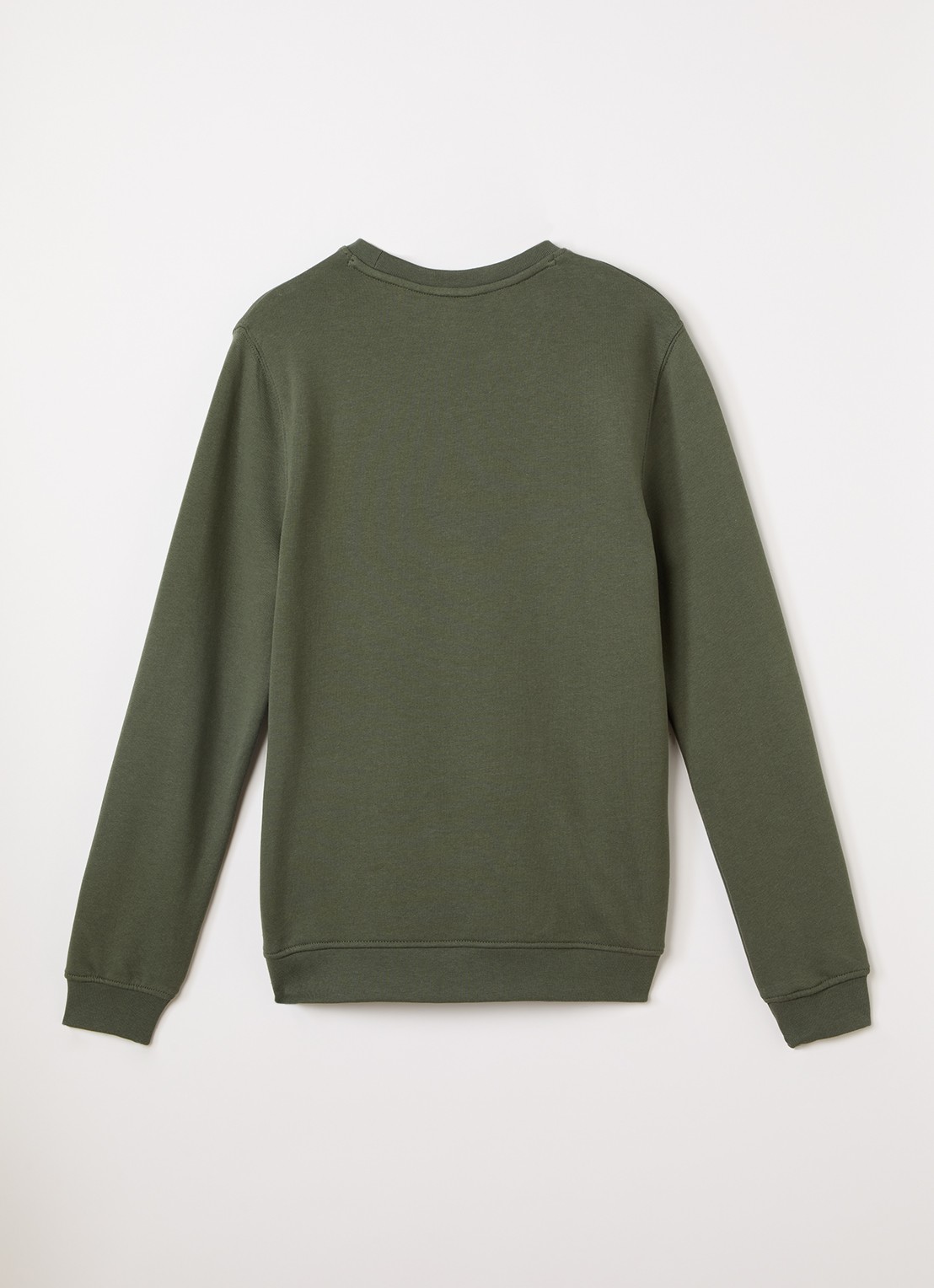 Lyle & Scott Sweater met logoborduring - voorkant 3 groen