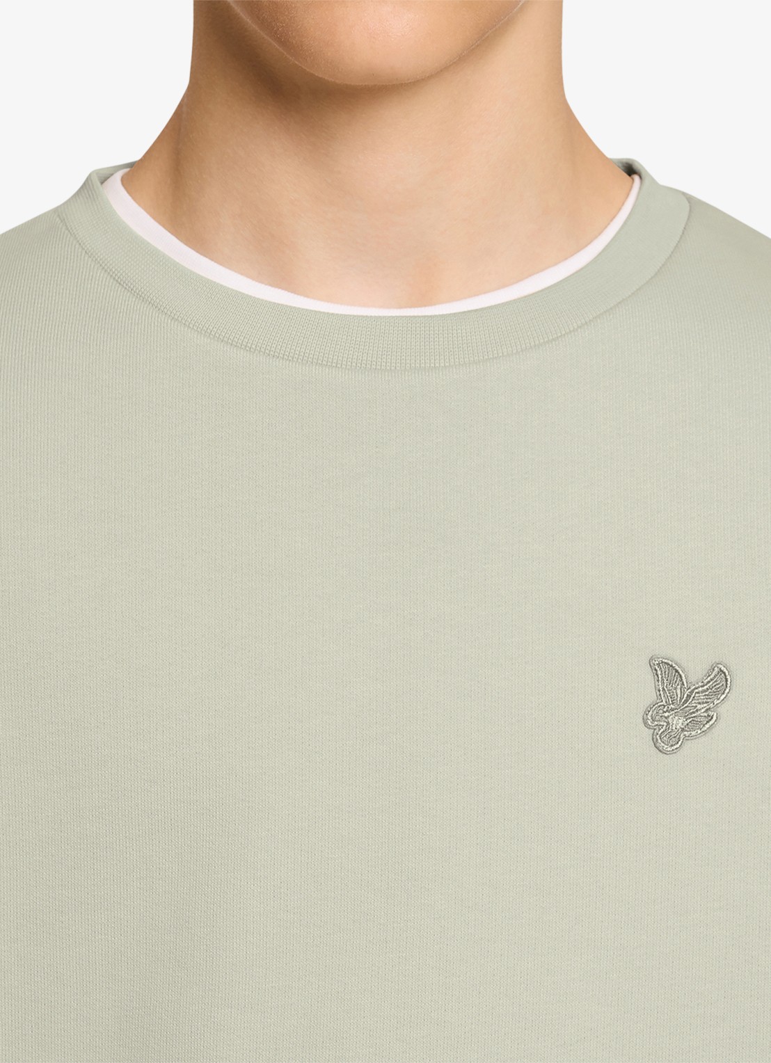 Lyle & Scott Sweater met logoborduring - detail 5 beige
