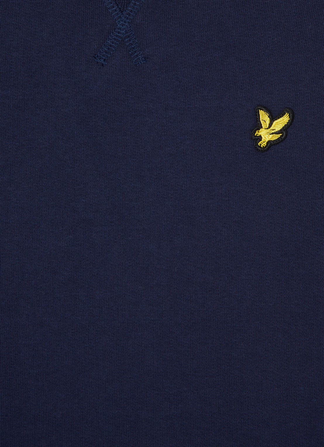 Lyle & Scott Sweater met logoborduring - detail royalblauw