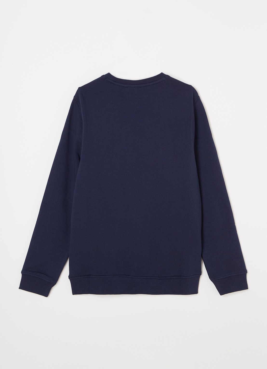 Lyle & Scott Sweater met logoborduring - detail 2 royalblauw