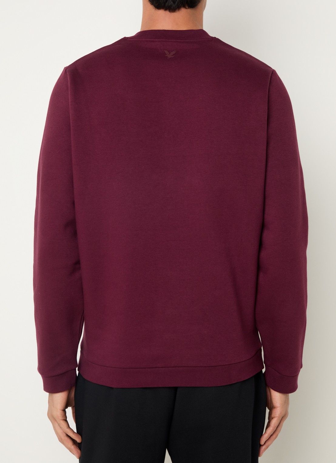 Lyle & Scott Sweater met logoprint - achterkant 2 bordeauxrood