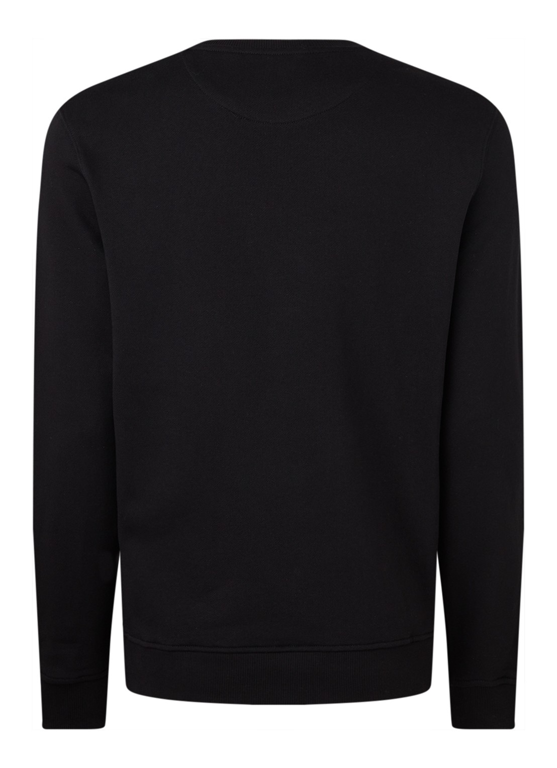 Lyle & Scott Sweater van katoen met logo-applicatie - achterkant zwart