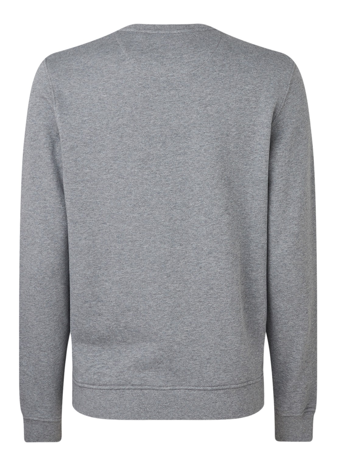 Lyle & Scott Sweater van katoen met logo-applicatie - achterkant 3 grijsmele