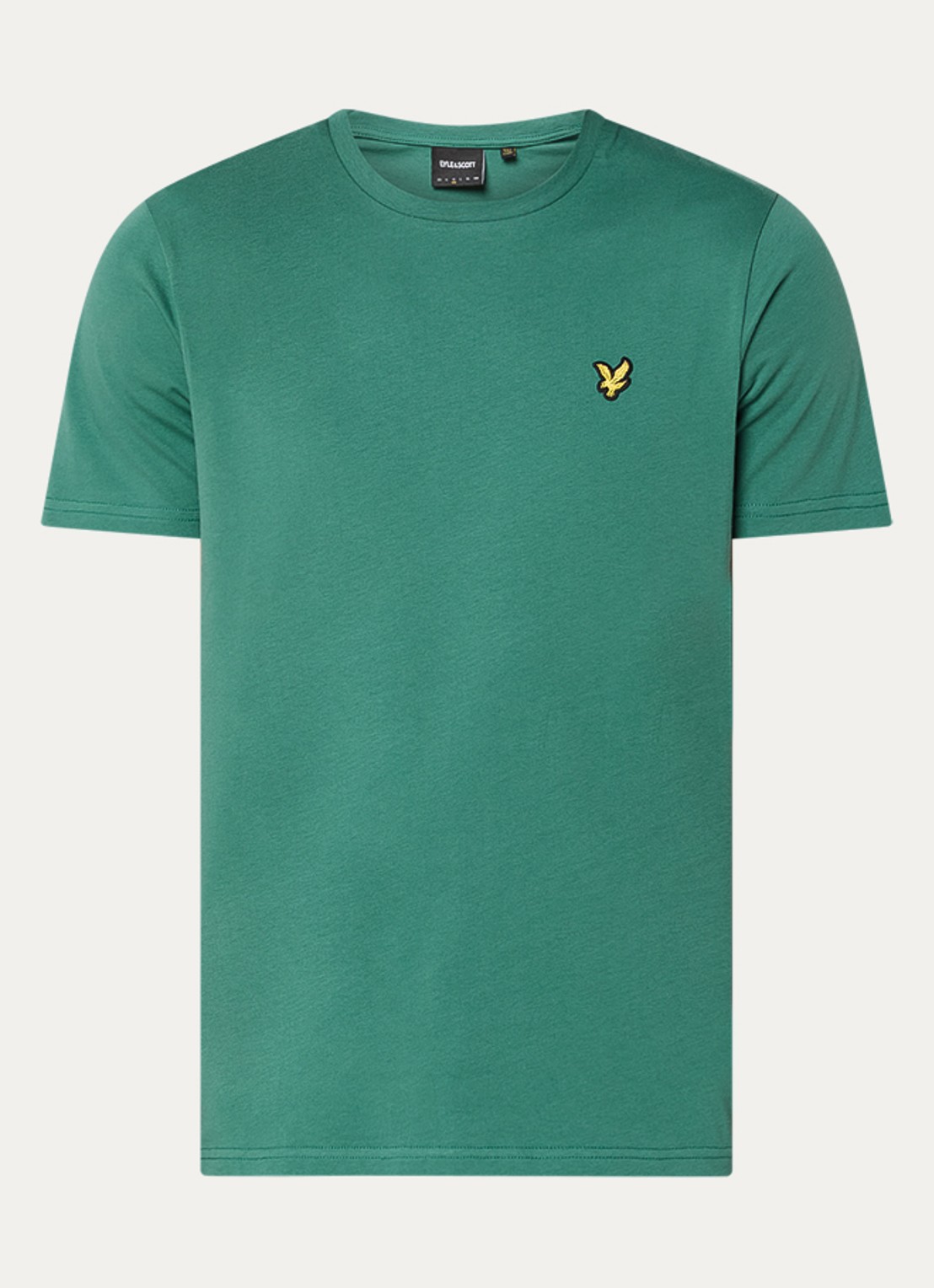 Lyle & Scott T-shirt met logo - voorkant 2 groen