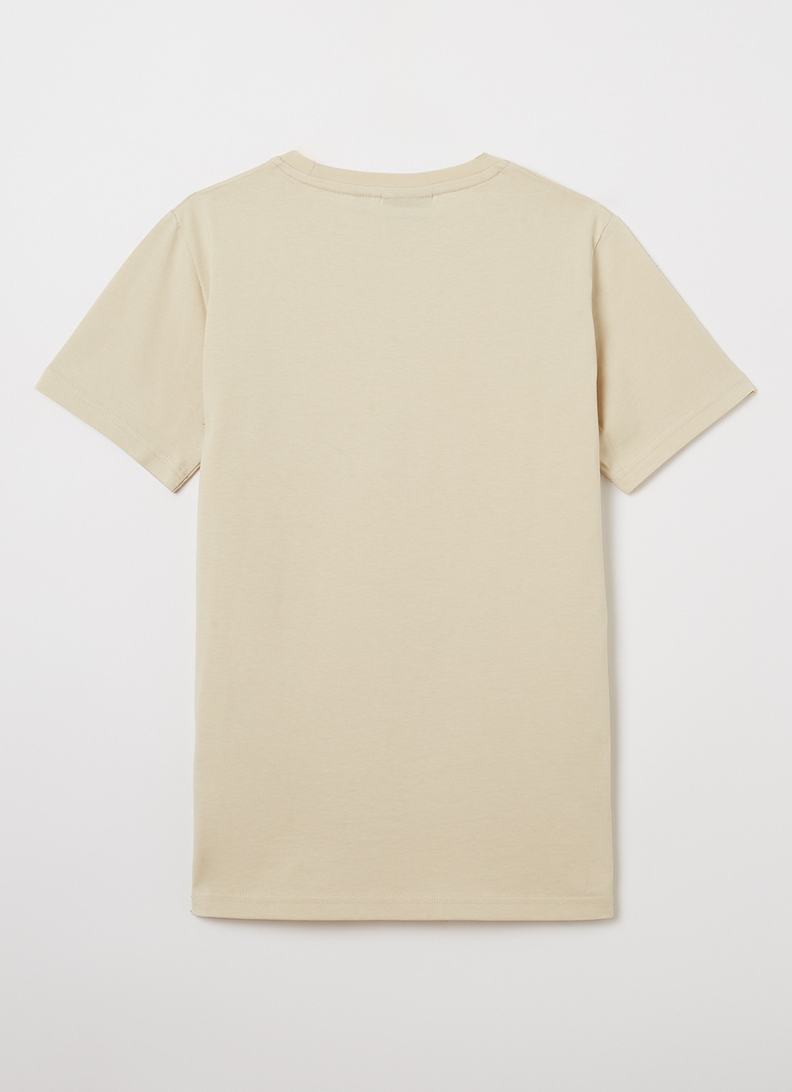 Lyle & Scott T-shirt met logoborduring - detail 4 beige