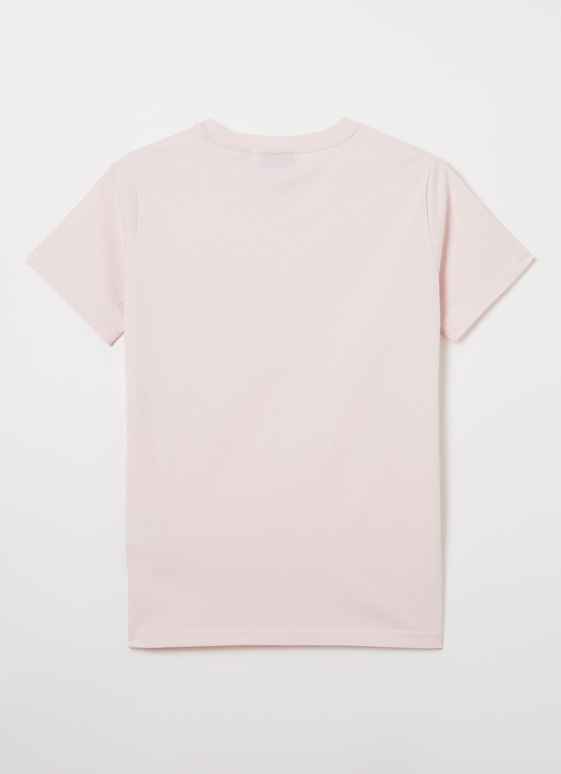 Lyle & Scott T-shirt met logoborduring - detail lichtroze