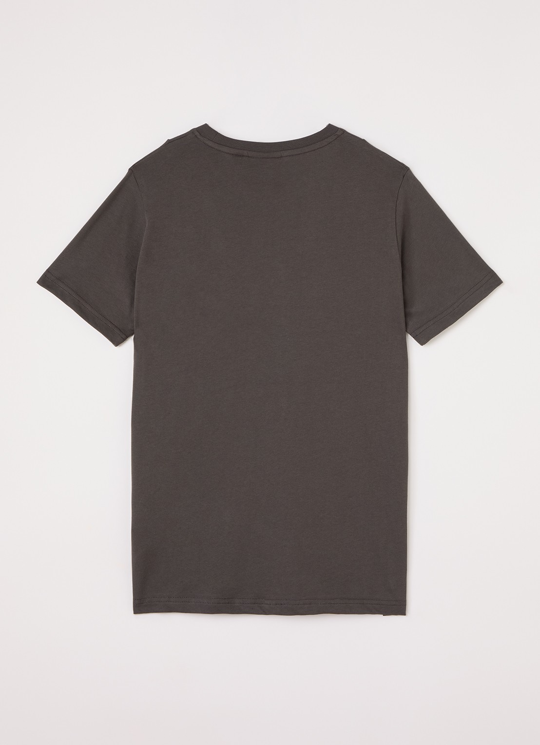 Lyle & Scott T-shirt met logoborduring - voorkant 2 antraciet