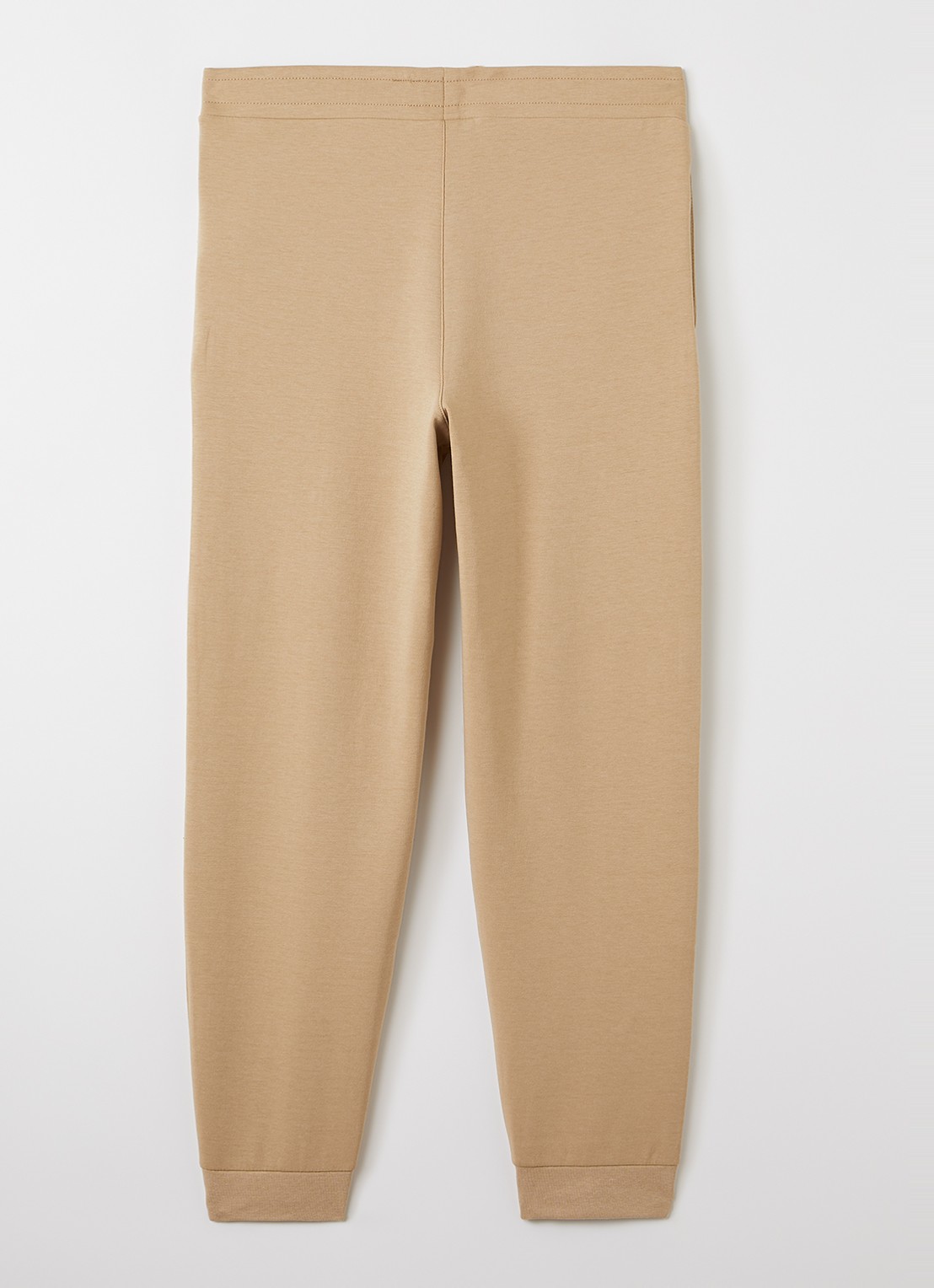 Lyle & Scott Tapered fit joggingbroek met logo - voorkant 2 zand
