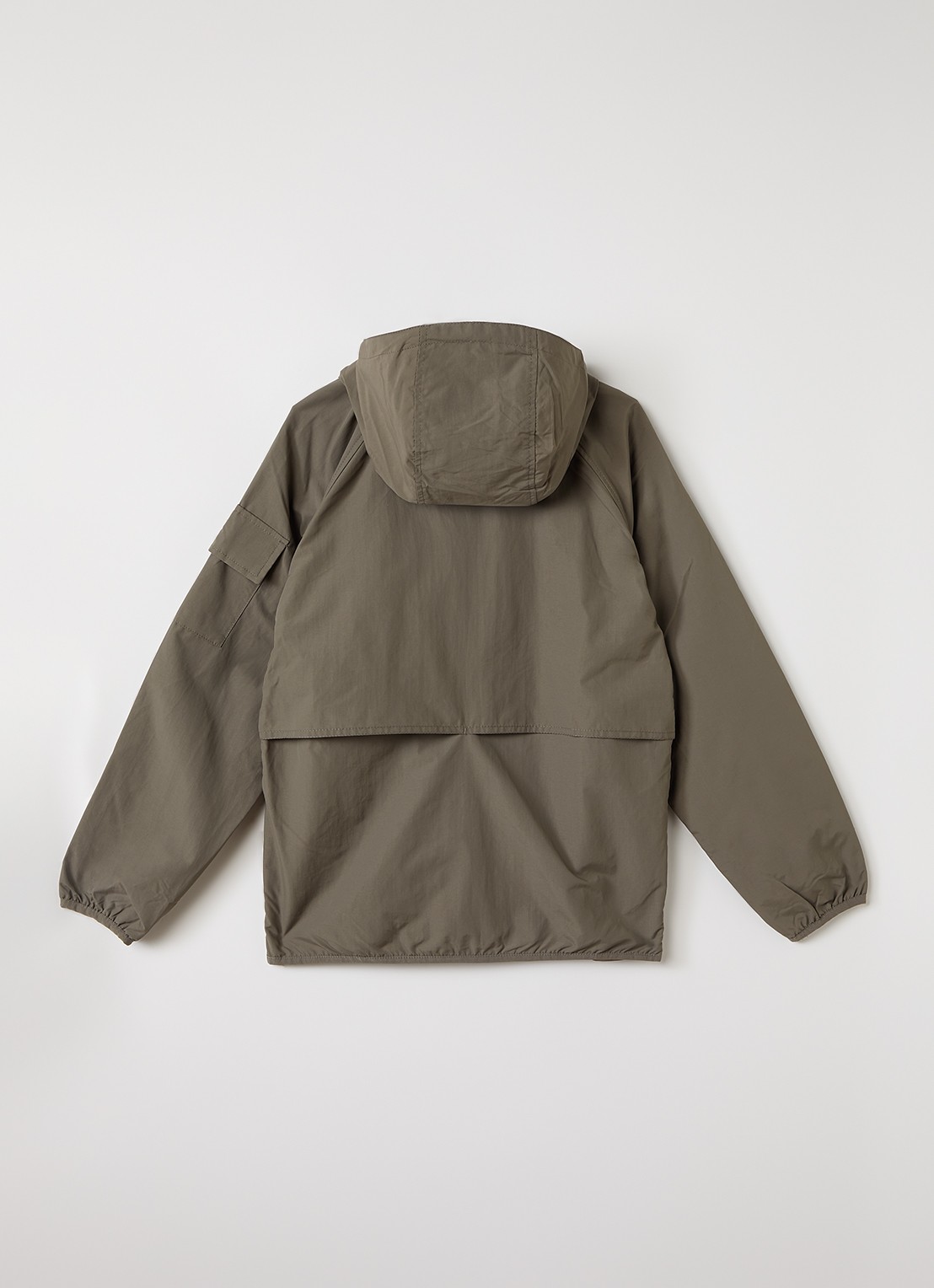 Lyle & Scott Windjack met capuchon  - achterkant olijfgroen