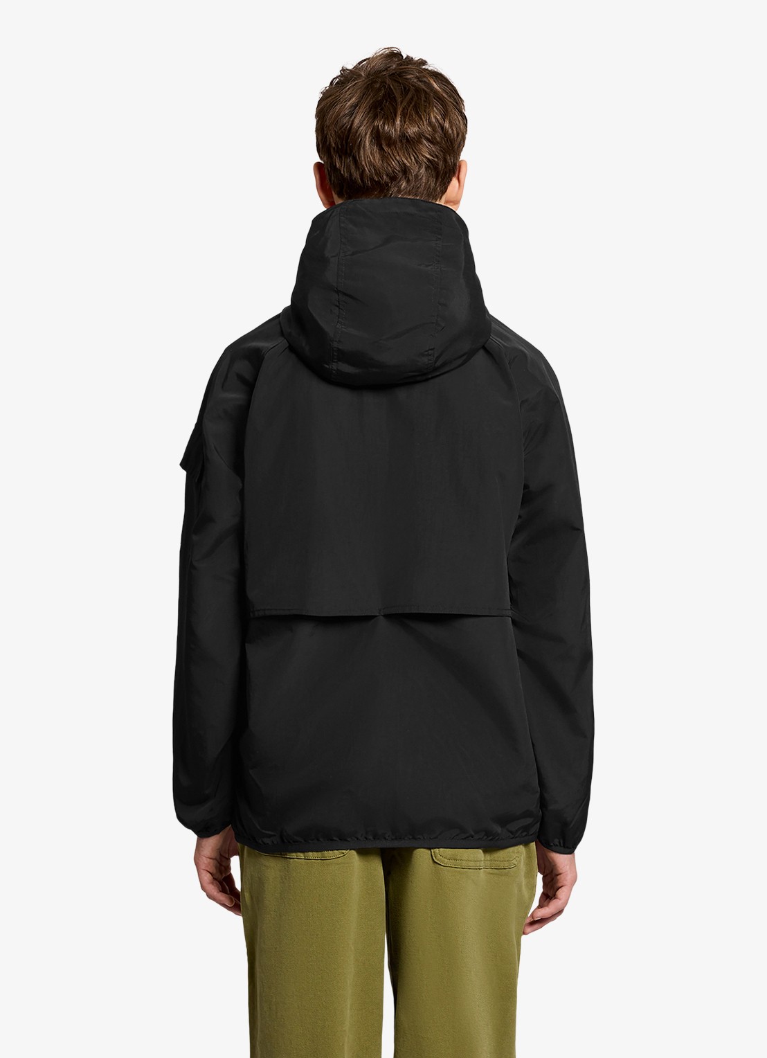 Lyle & Scott Windjack met capuchon  - voorkant 3 zwart