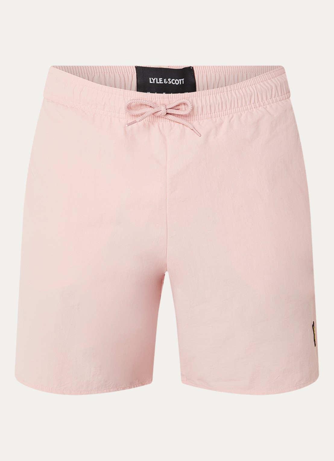 Lyle & Scott Zwemshorts met steekzakken en logo - voorkant 3 roze