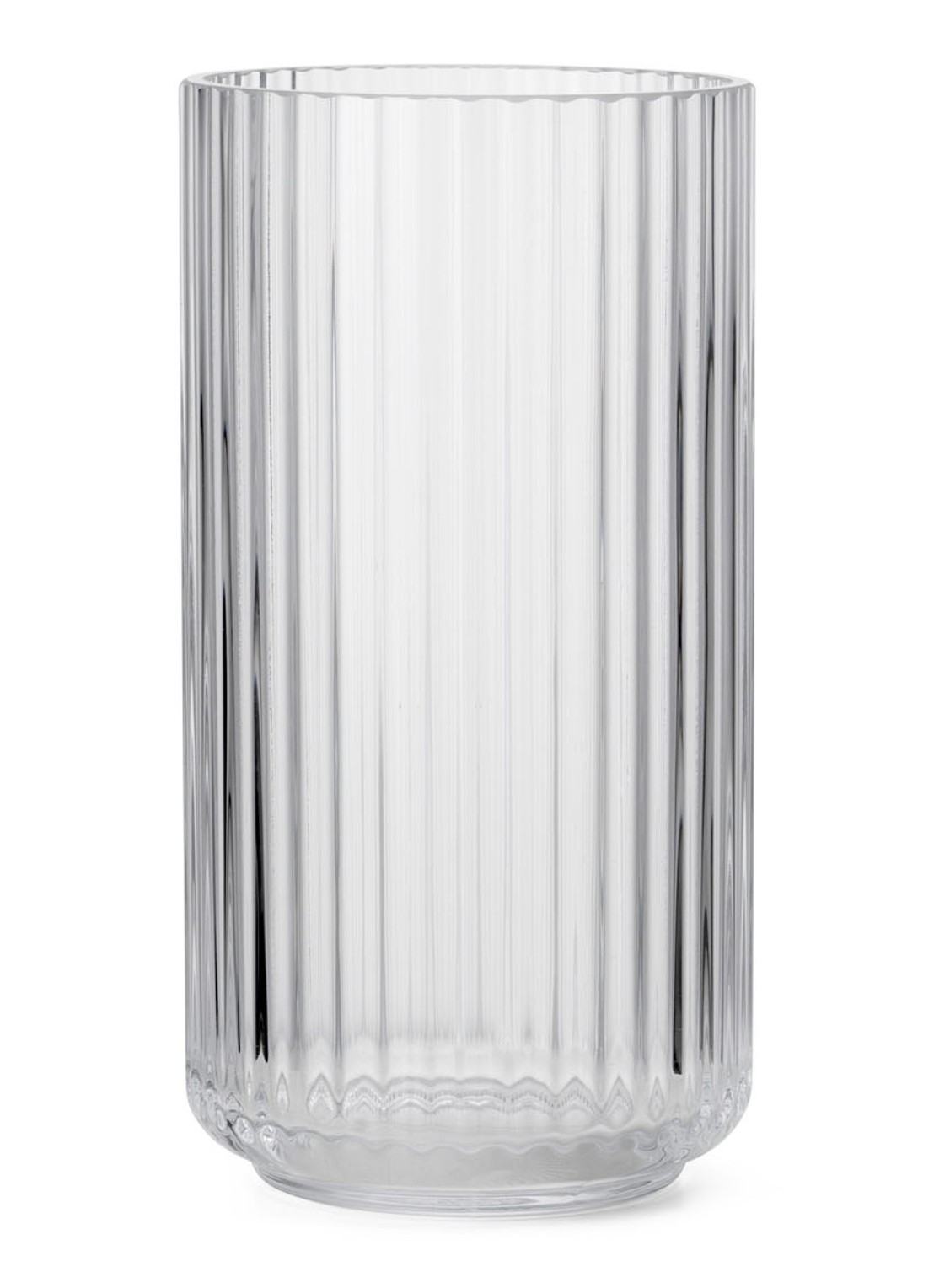 Lyngby Porcelaen Lyngby vaas 25 cm - voorkant transparant