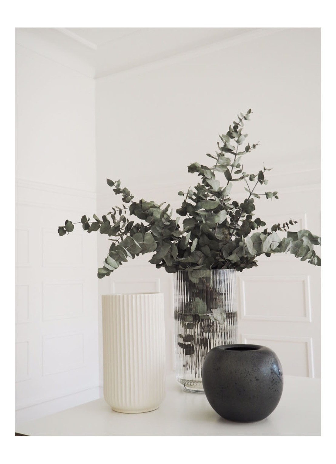 Lyngby Porcelaen Lyngby vaas 31 cm - detail 4 transparant