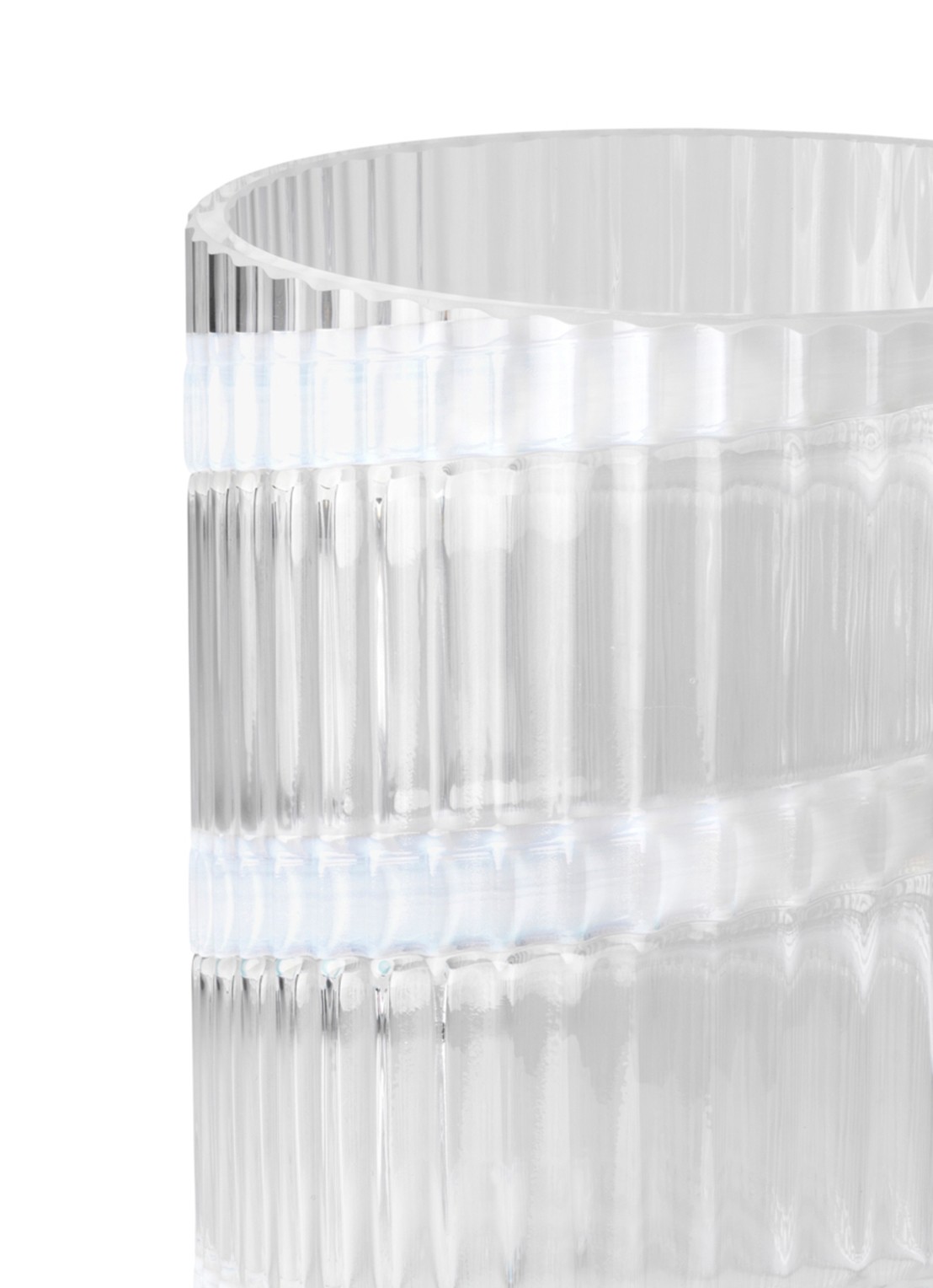 Lyngby Porcelaen Vaas 25 cm - detail 5 wit