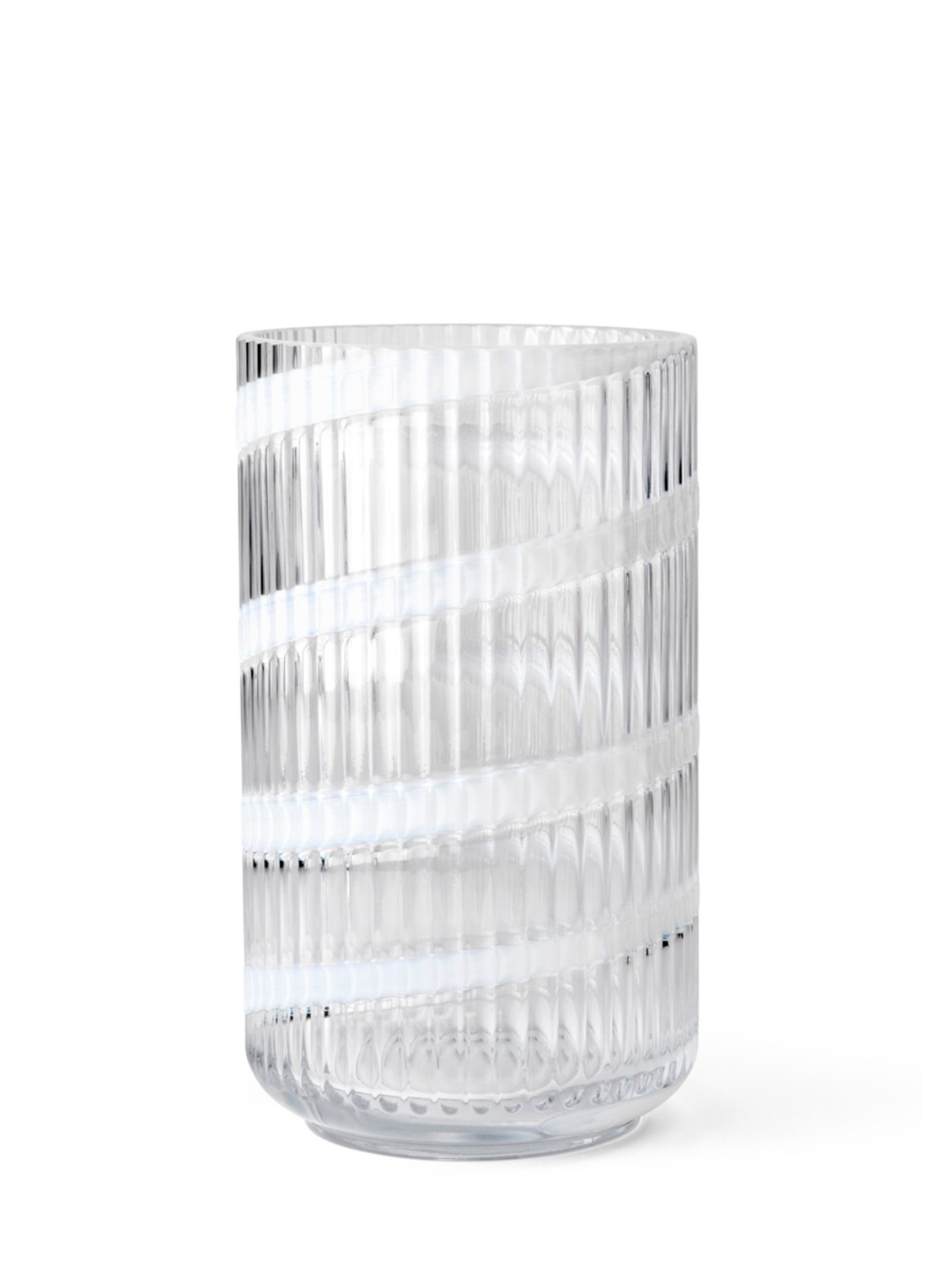 Lyngby Porcelaen Vaas 25 cm - voorkant wit
