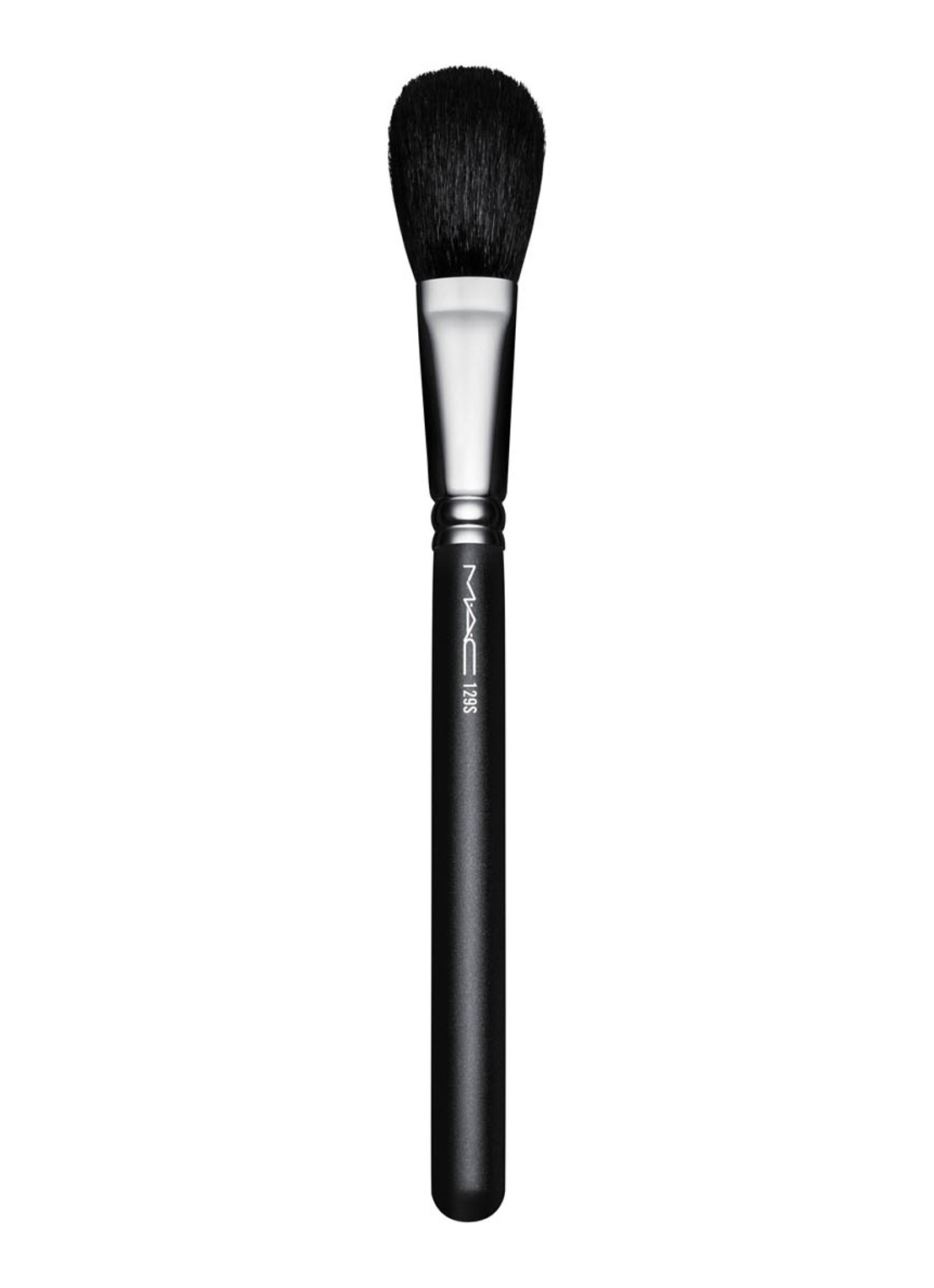 M·A·C 129 Synthetic Powder/Blush Brush - kwast - voorkant zwart