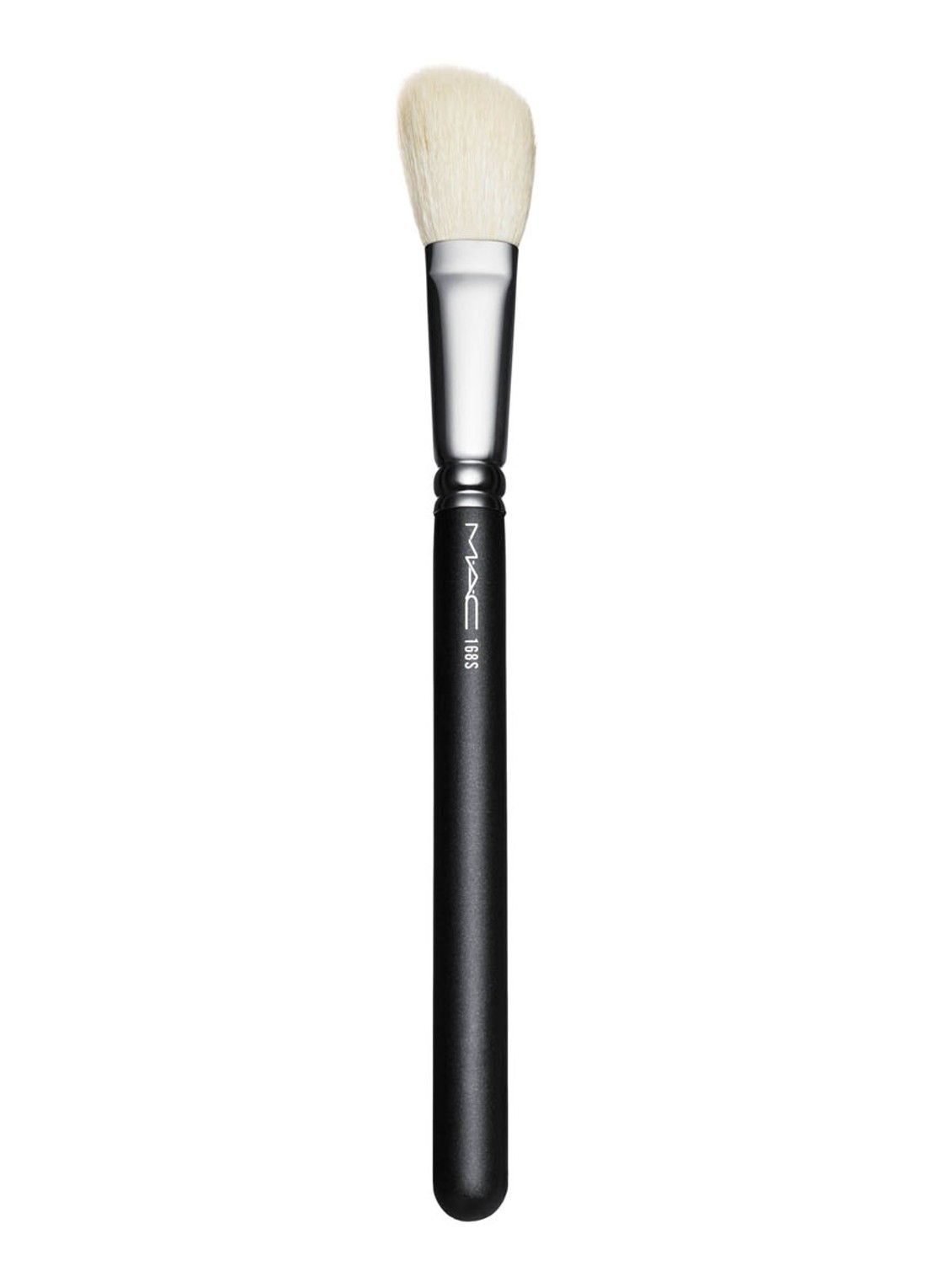 M·A·C 168 Synthetic Large Angled Contour Brush - kwast - voorkant zwart