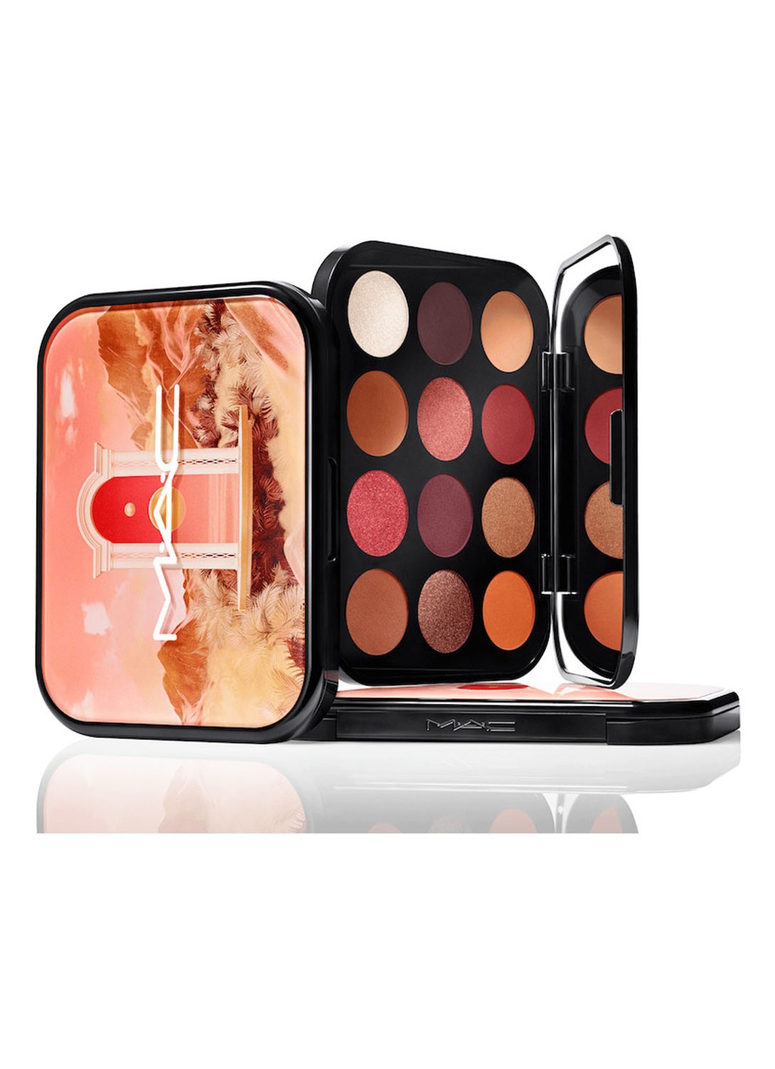 M·A·C Connect In Colour Eye Shadow Palette X12 - oogschaduw palette - voorkant 6 future flame