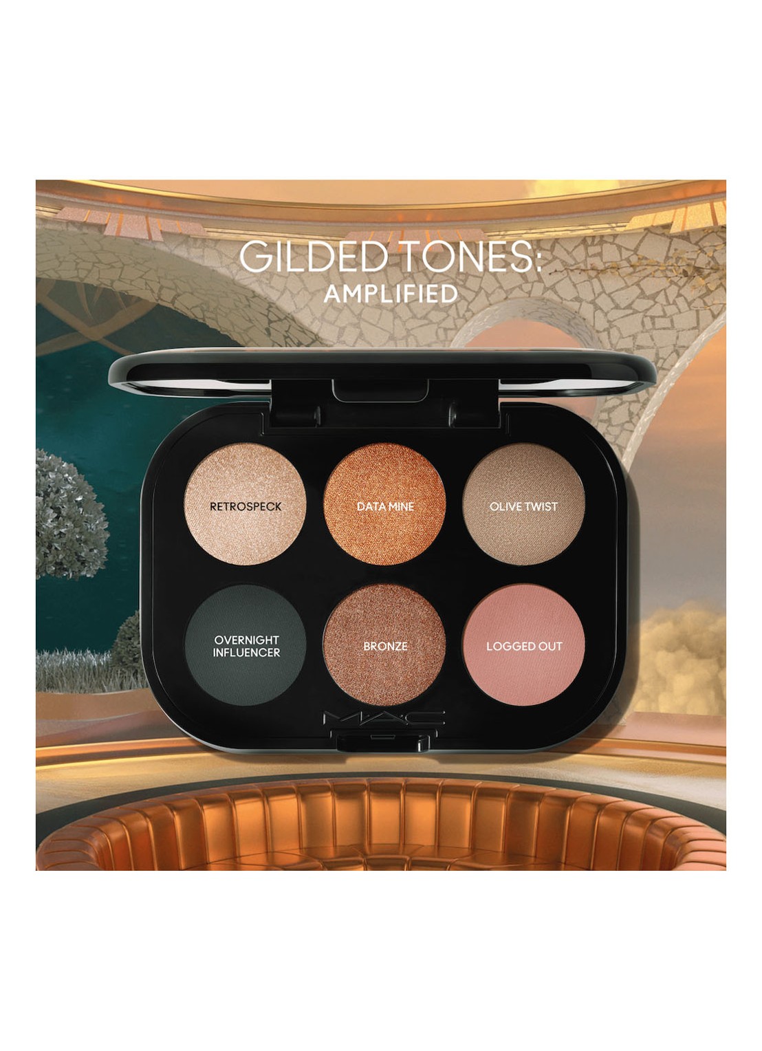 M·A·C  Connect In Colour Eye Shadow Palette X6 - oogschaduw palette - detail 4 bronze influence